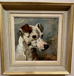 Late 19th Century English portrait of an English Jack Russell called Fritz