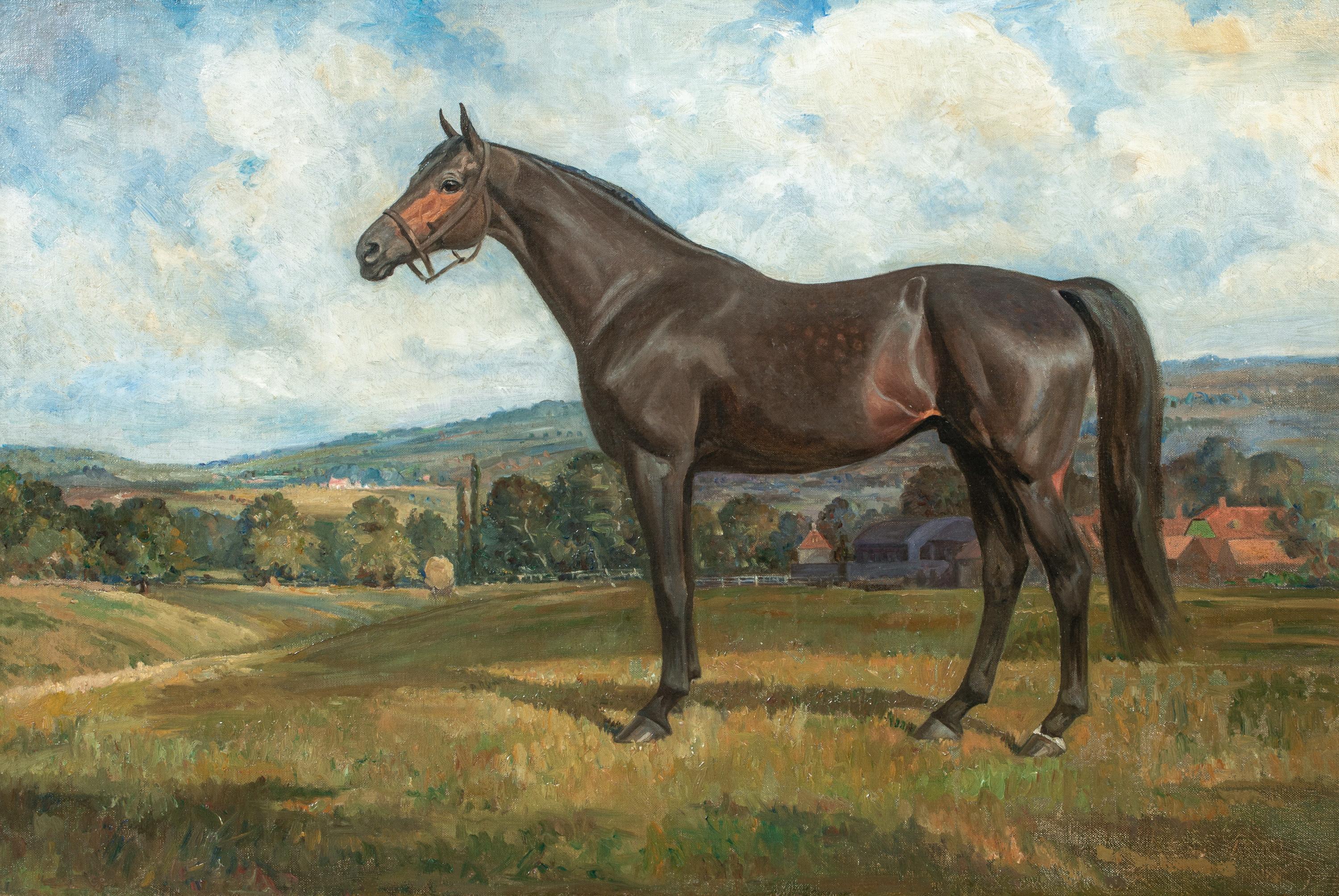 Portrait d'un cheval de course, 19e siècle

ADAMS (1843-1924)

Grand portrait du XIXe siècle d'un cheval de course dans un paysage ouvert, huile sur toile attribuée à Emil Adams. Excellente qualité et condition étude de profil latéral