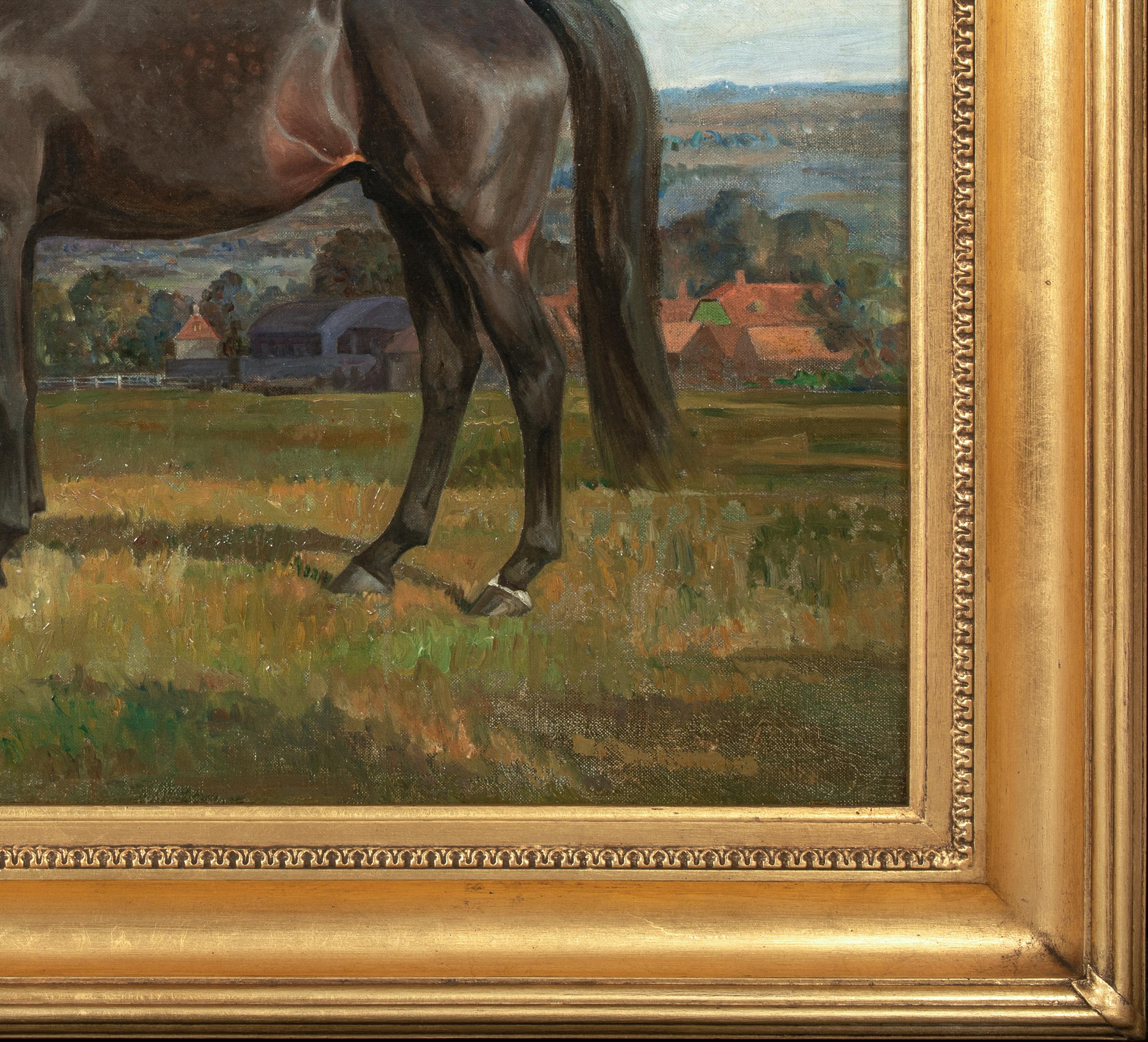 Portrait d'un cheval de course, 19e siècle  ADAMS (1843-1924)  Grandes pièces du 19e siècle 1