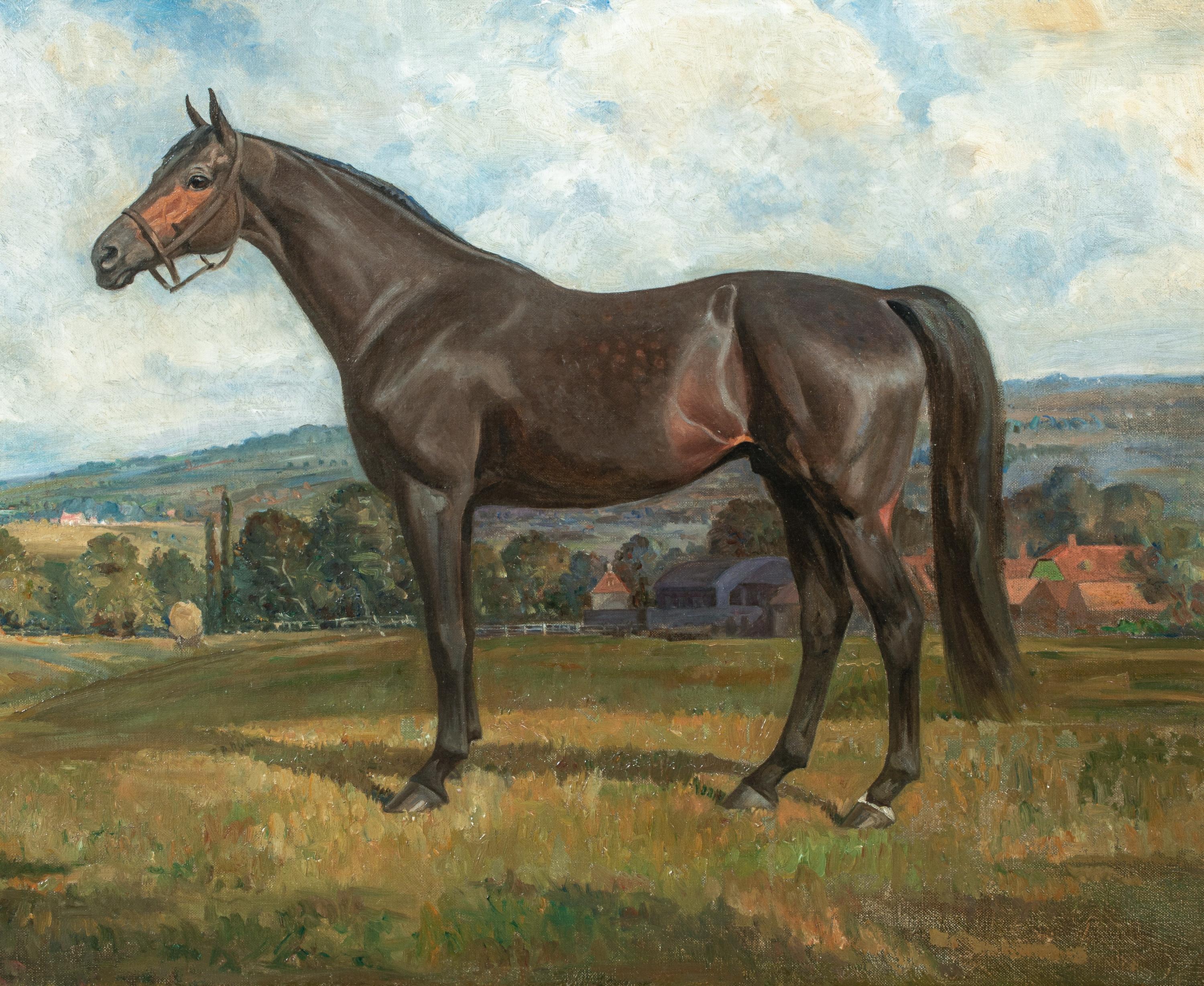 Portrait d'un cheval de course, 19e siècle  ADAMS (1843-1924)  Grandes pièces du 19e siècle 2