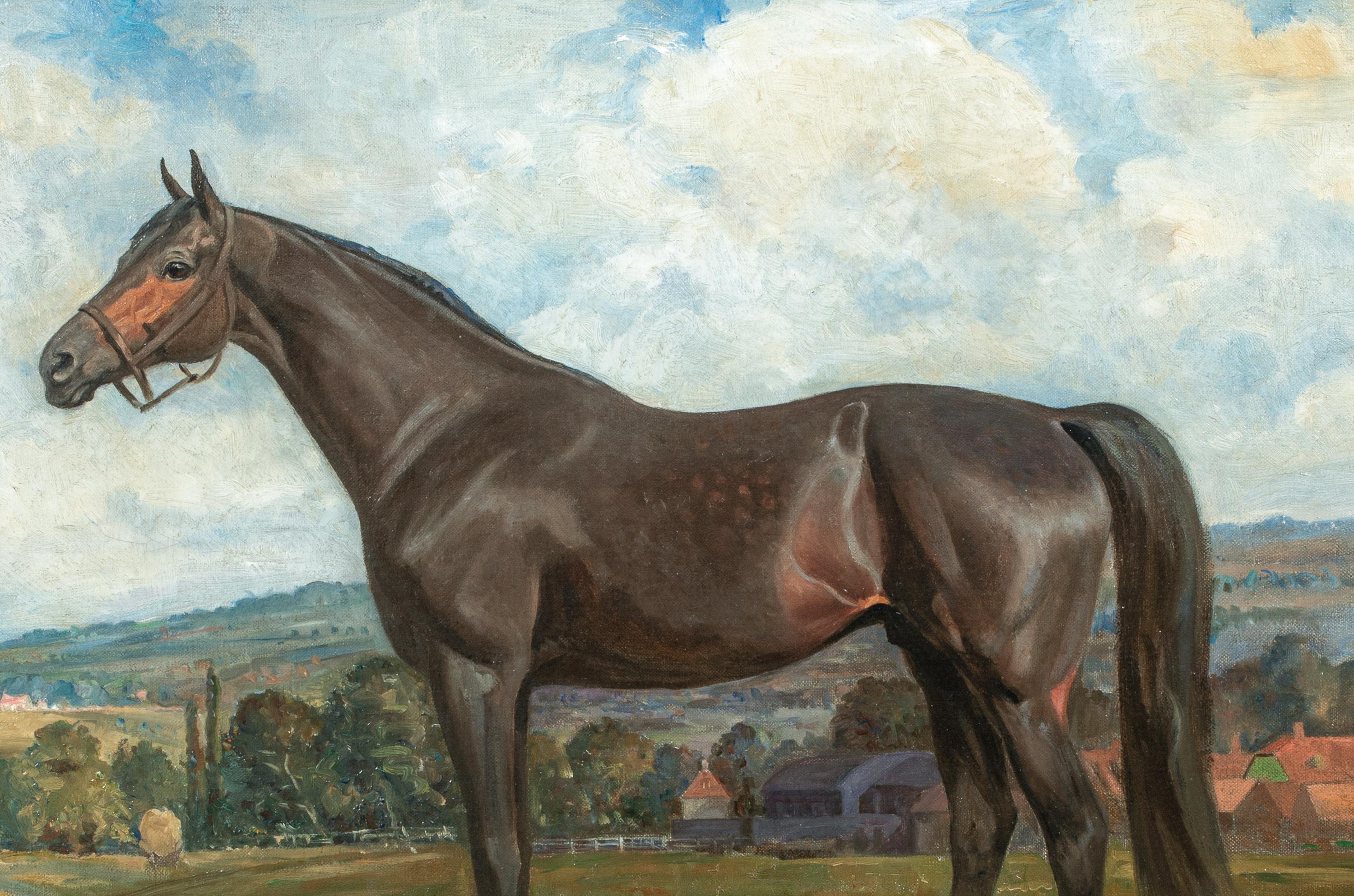 Portrait d'un cheval de course, 19e siècle  ADAMS (1843-1924)  Grandes pièces du 19e siècle 4