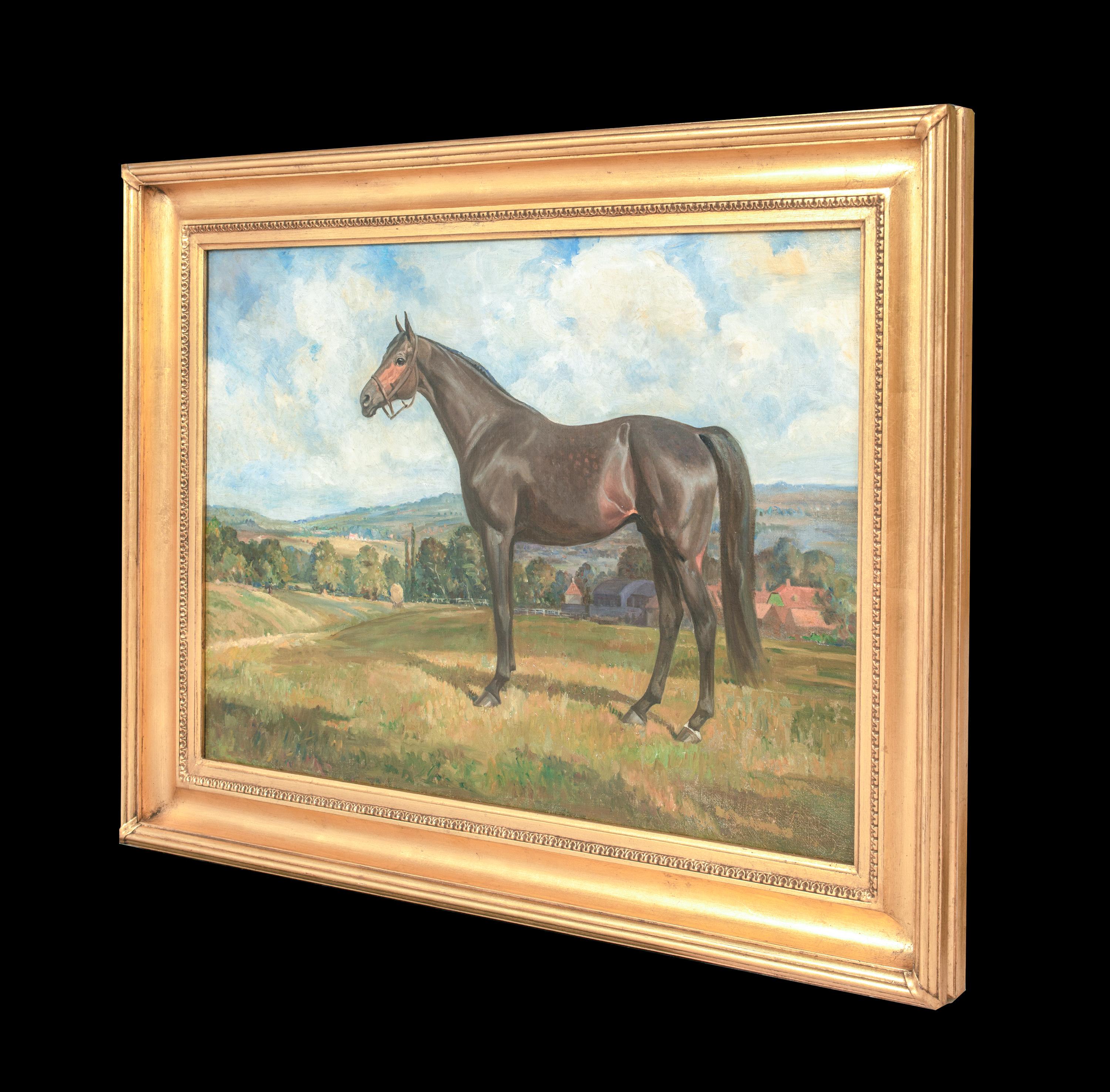 Portrait d'un cheval de course, 19e siècle  ADAMS (1843-1924)  Grandes pièces du 19e siècle 5