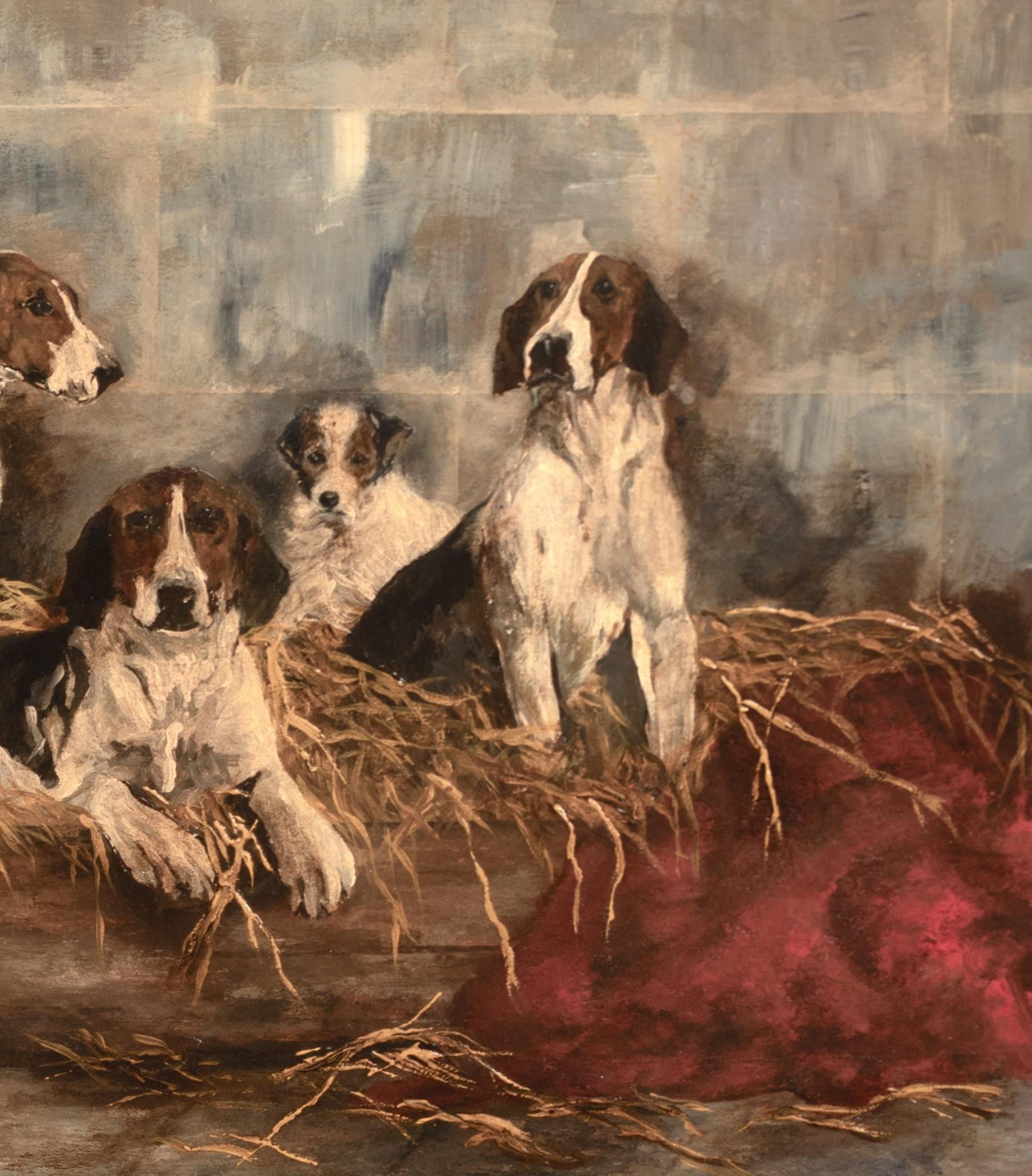 Los Sabuesos De La Nueva Caza De Townberry, Siglo XIX  por JOHN EMMS (1843-1912) 6