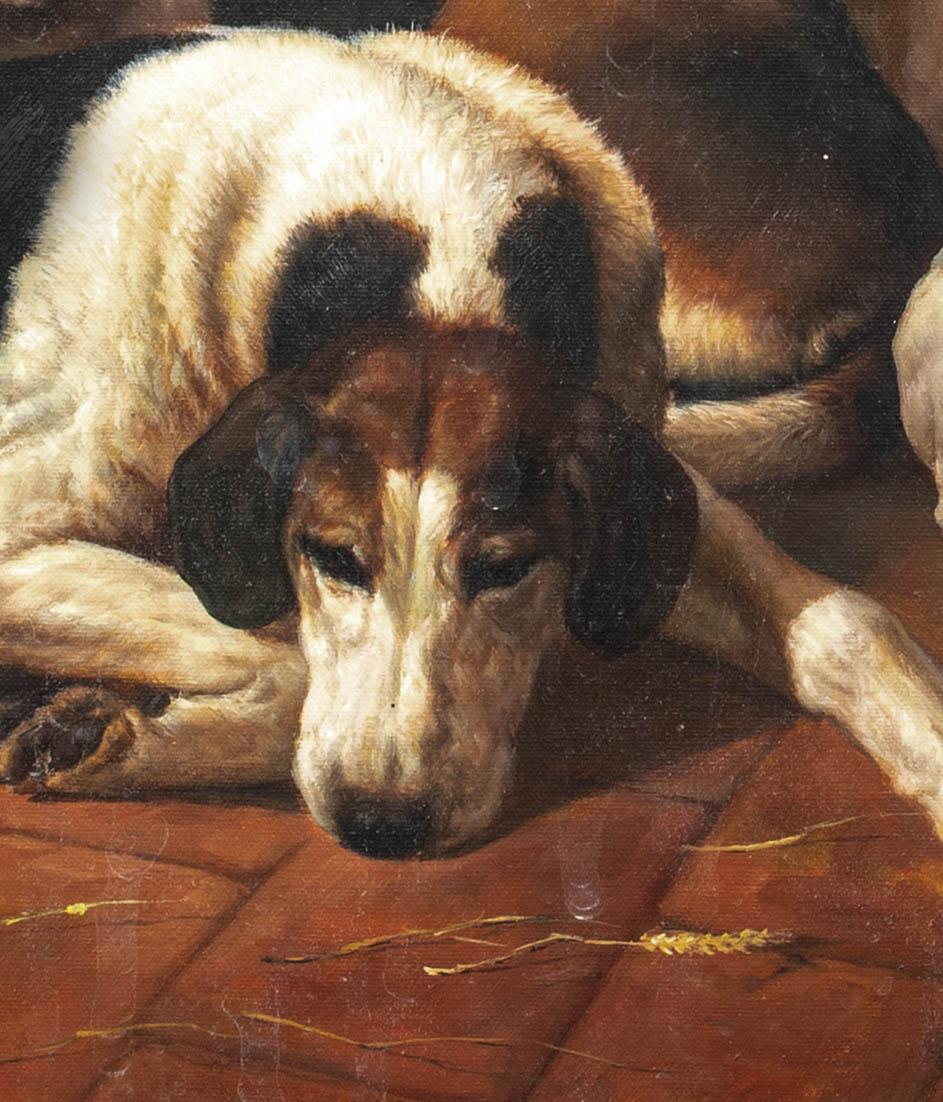 Les chiens renards de la New Forest, vers 1900  Attribué à JOHN EMMS (1843-1812) 5