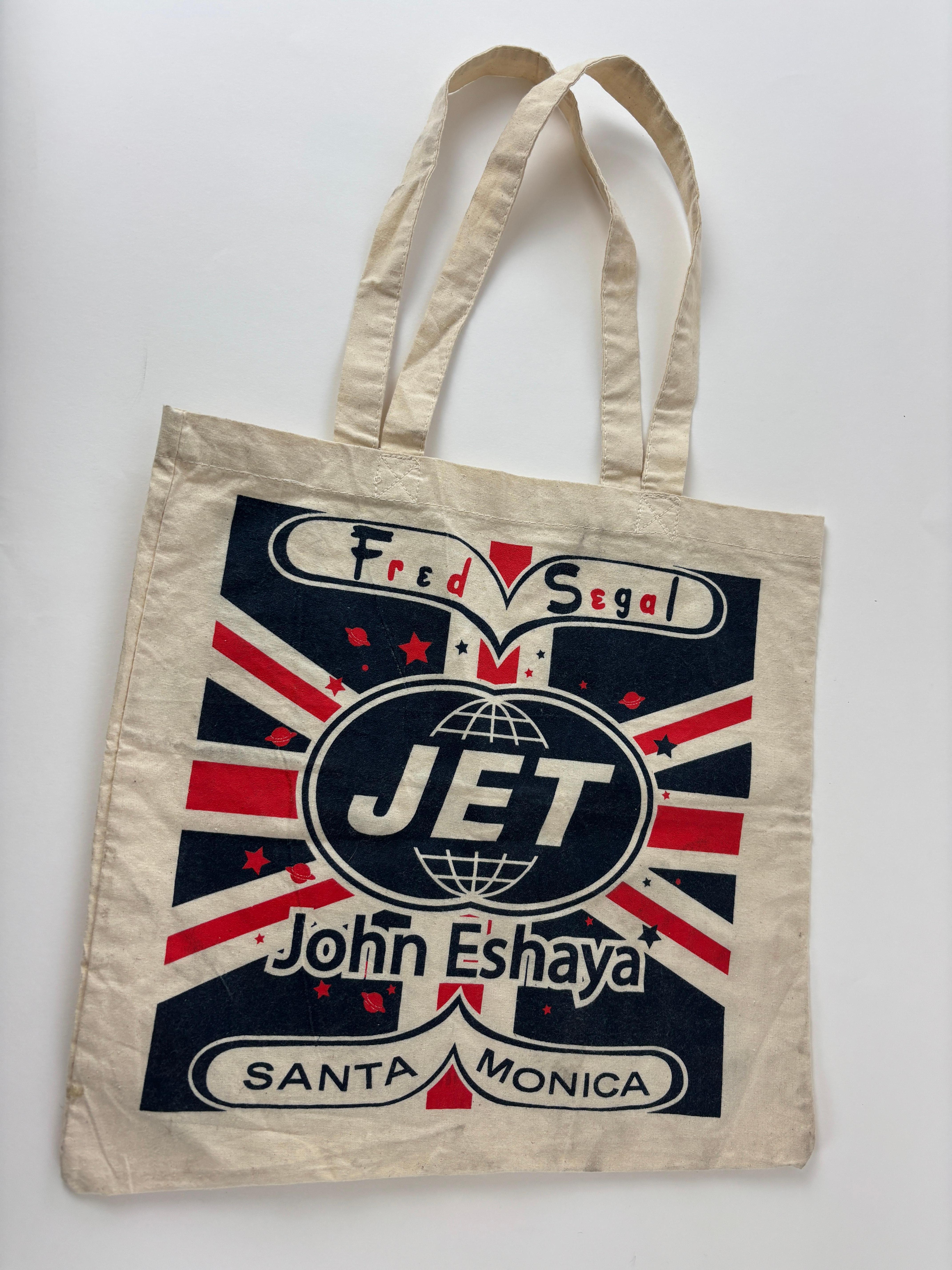 John Eshaya JET for Fred Segal Canvas Tote Bag Santa Monica For Sale 5