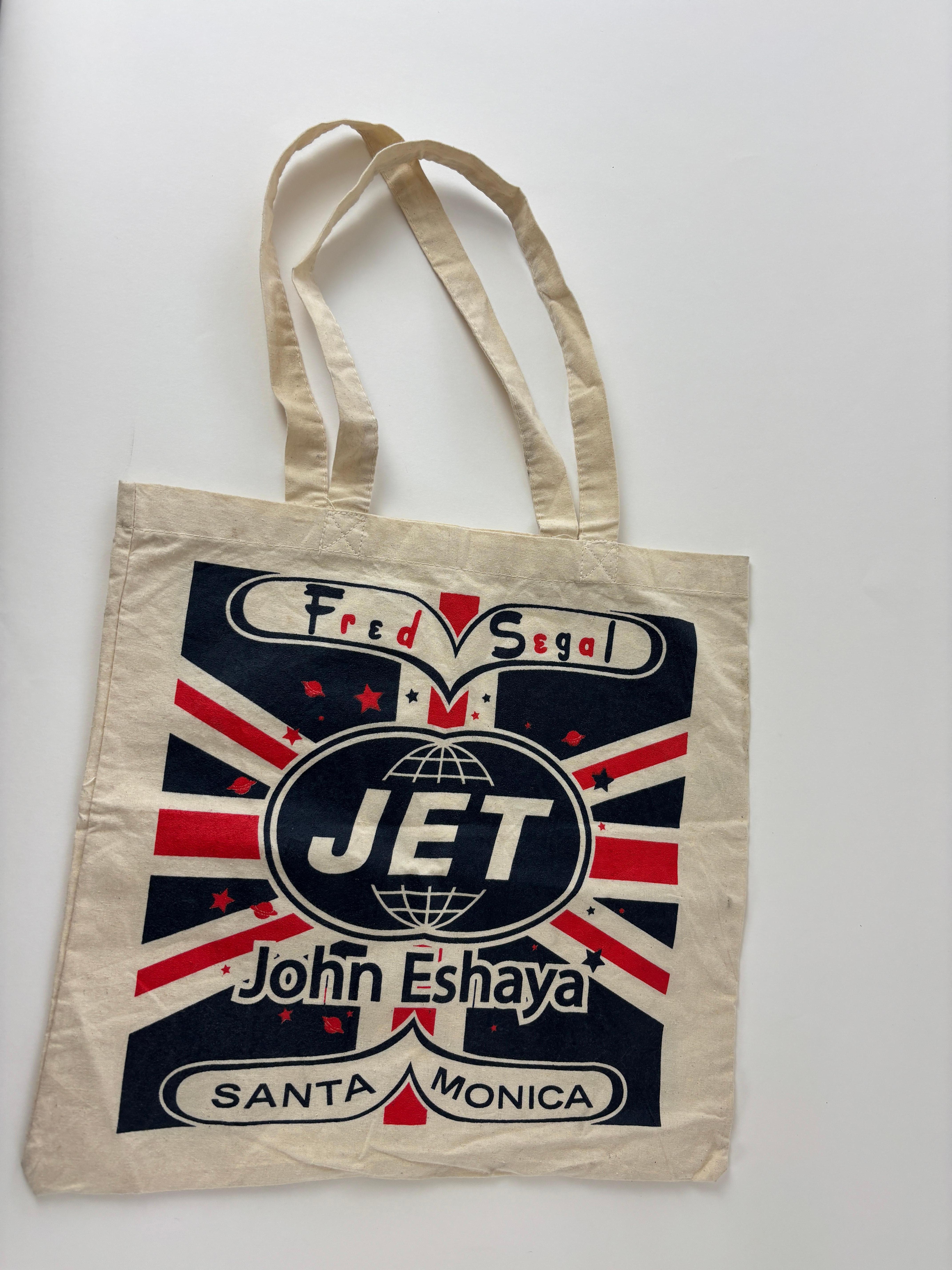 John Eshaya JET for Fred Segal Canvas Tote Bag Santa Monica For Sale 8