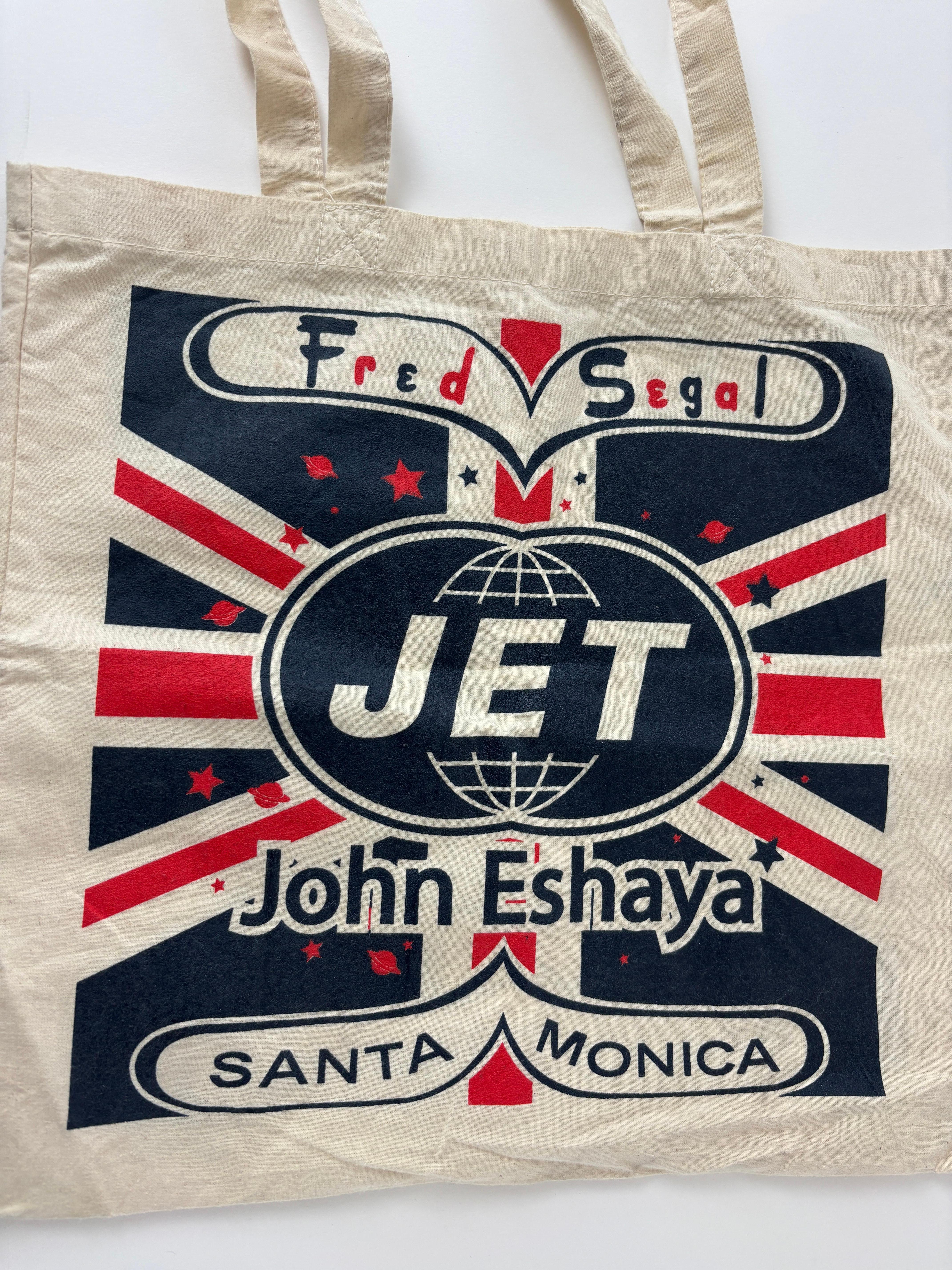 John Eshaya JET for Fred Segal Canvas Tote Bag Santa Monica For Sale 9