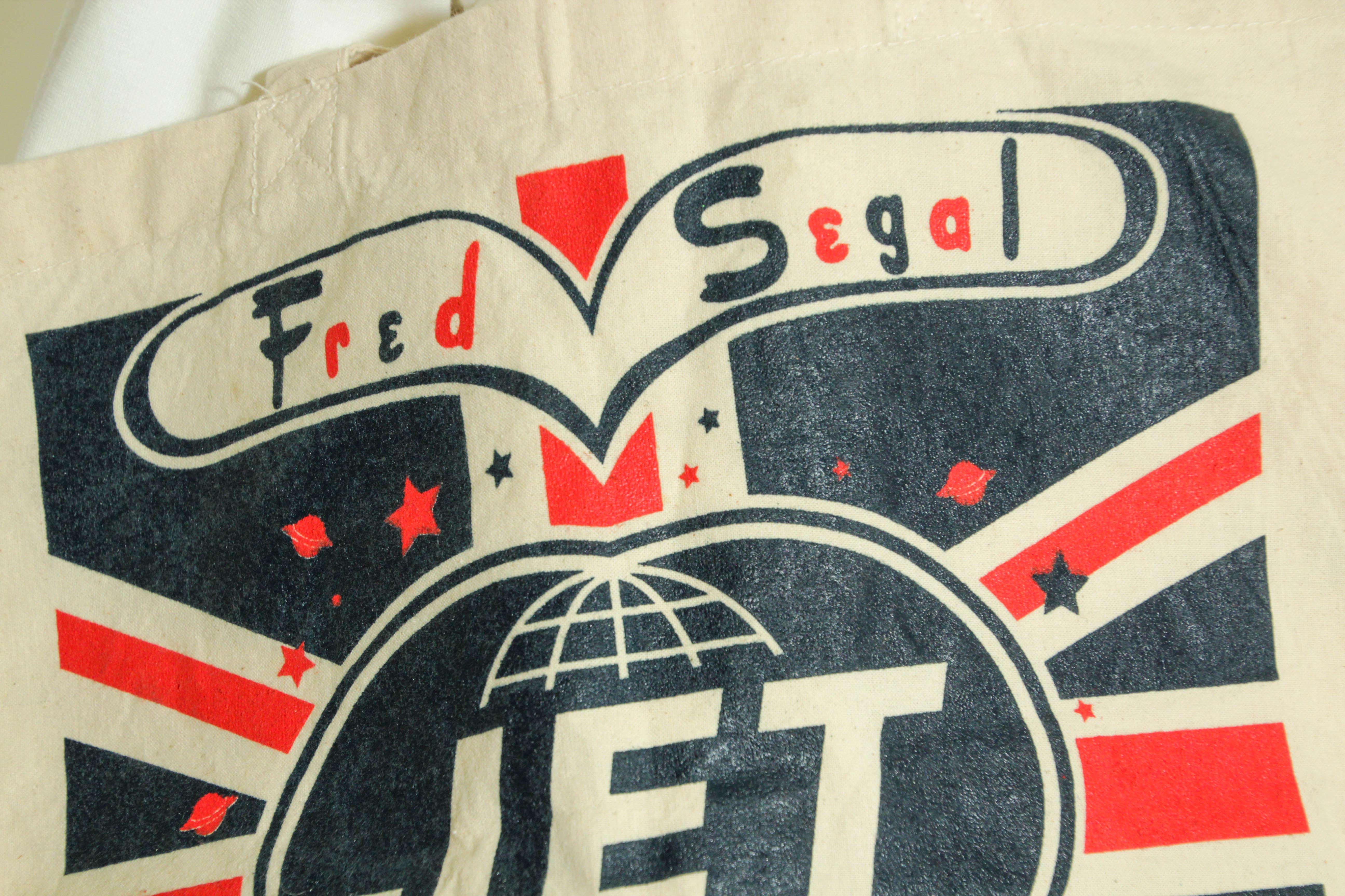 Women's or Men's John Eshaya JET for Fred Segal Canvas Tote Bag Santa Monica For Sale