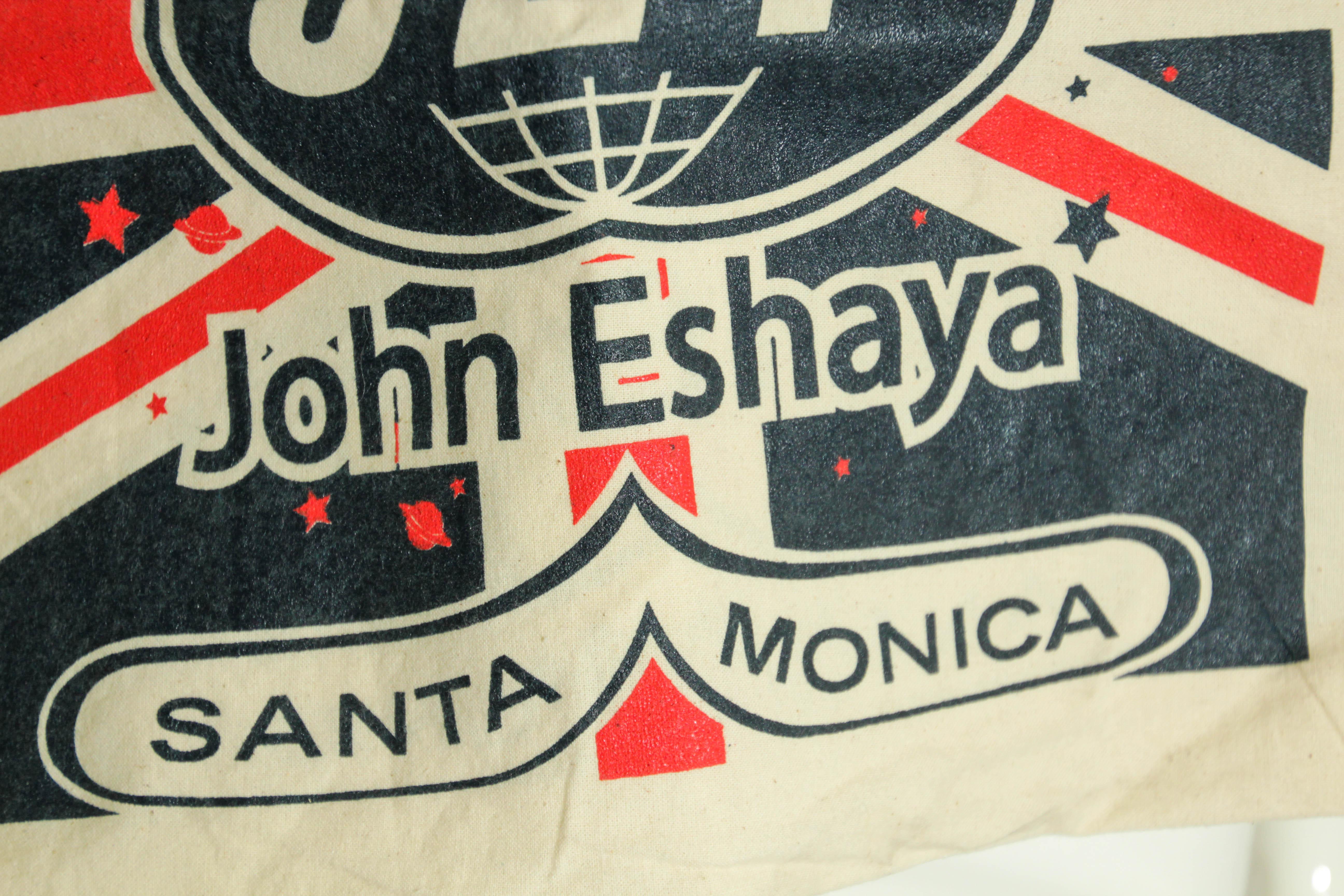 John Eshaya JET for Fred Segal Canvas Tote Bag Santa Monica For Sale 2