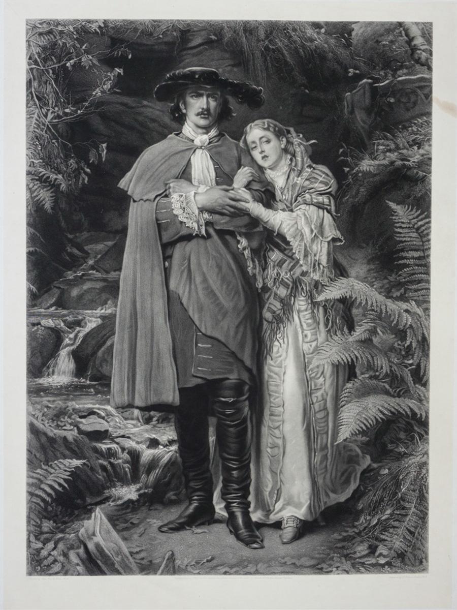 John Everett Millais Landscape Print - The Bride of Lammermoor