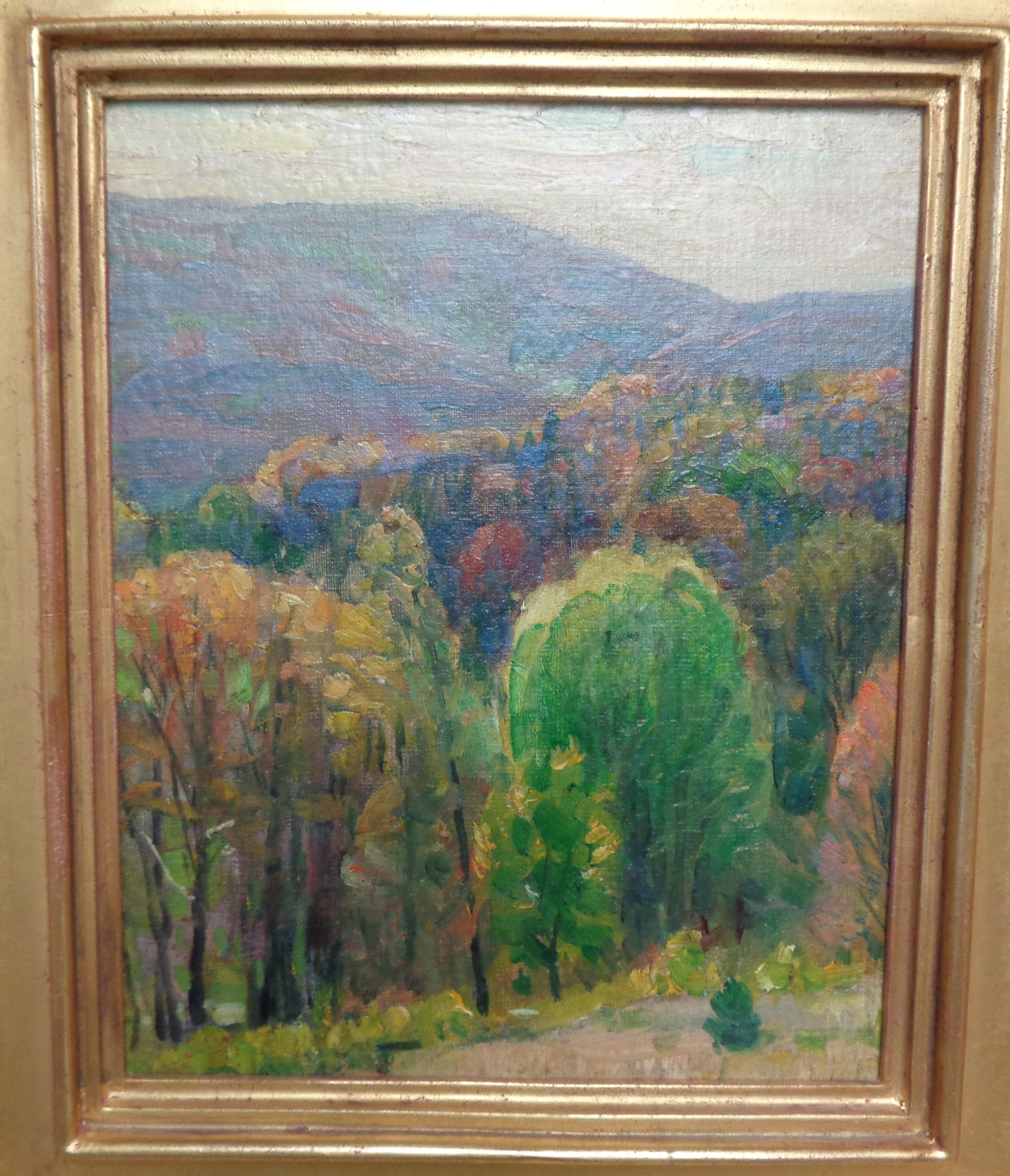 American Impressionist Painting Woodstock Artist John F Carlson Autumn Splendor For Sale 1