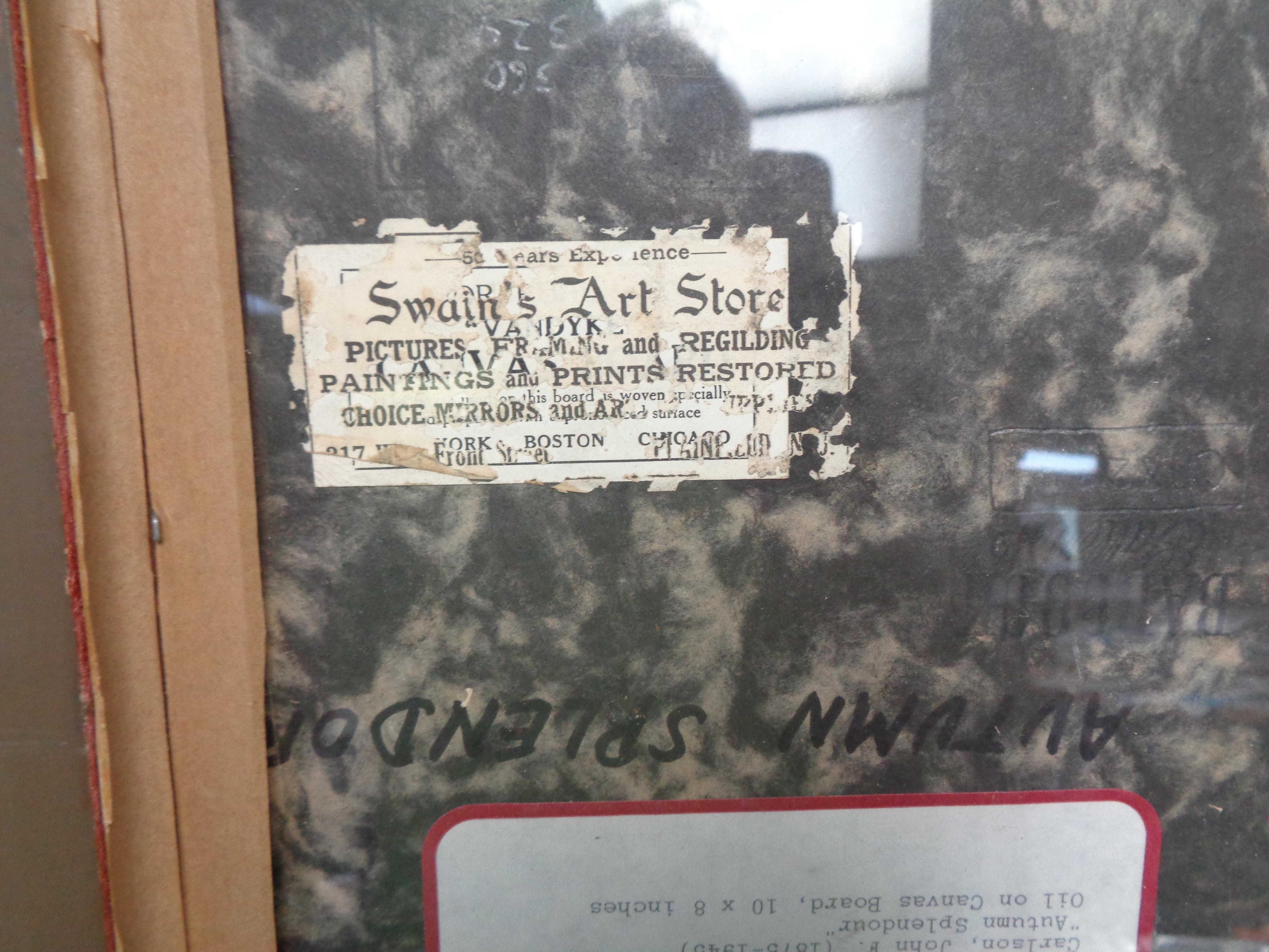 American Impressionist Painting Woodstock Artist John F Carlson Autumn Splendor For Sale 5