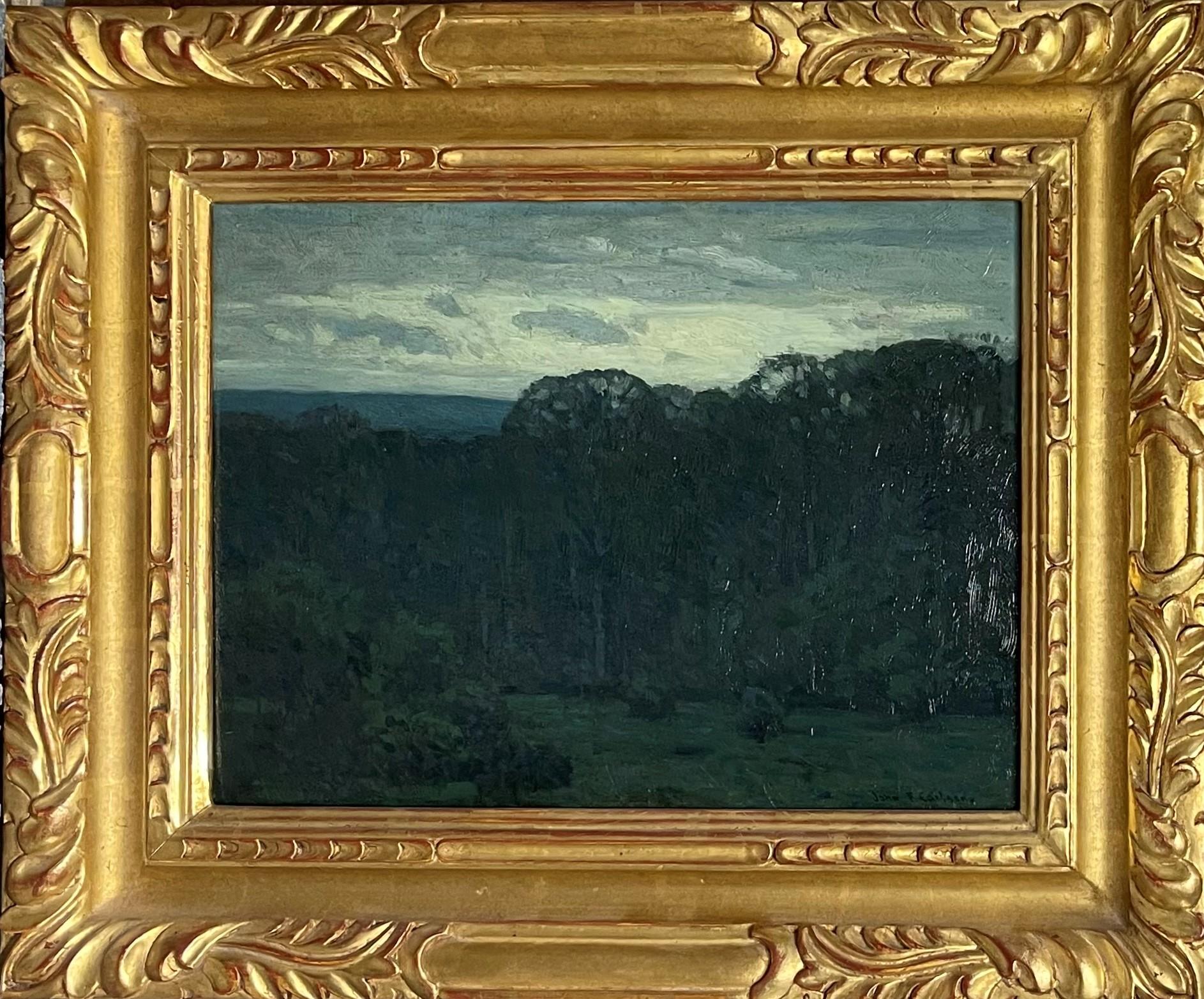 Landscape Painting de John F Carlson - Impresionista americano Artista de Woodstock John F. Carlson Pintura al óleo Otoño nocturno