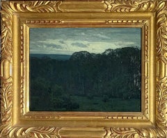 American Impressionist Woodstock Artist John F Carlson Oil Painting Night Fall