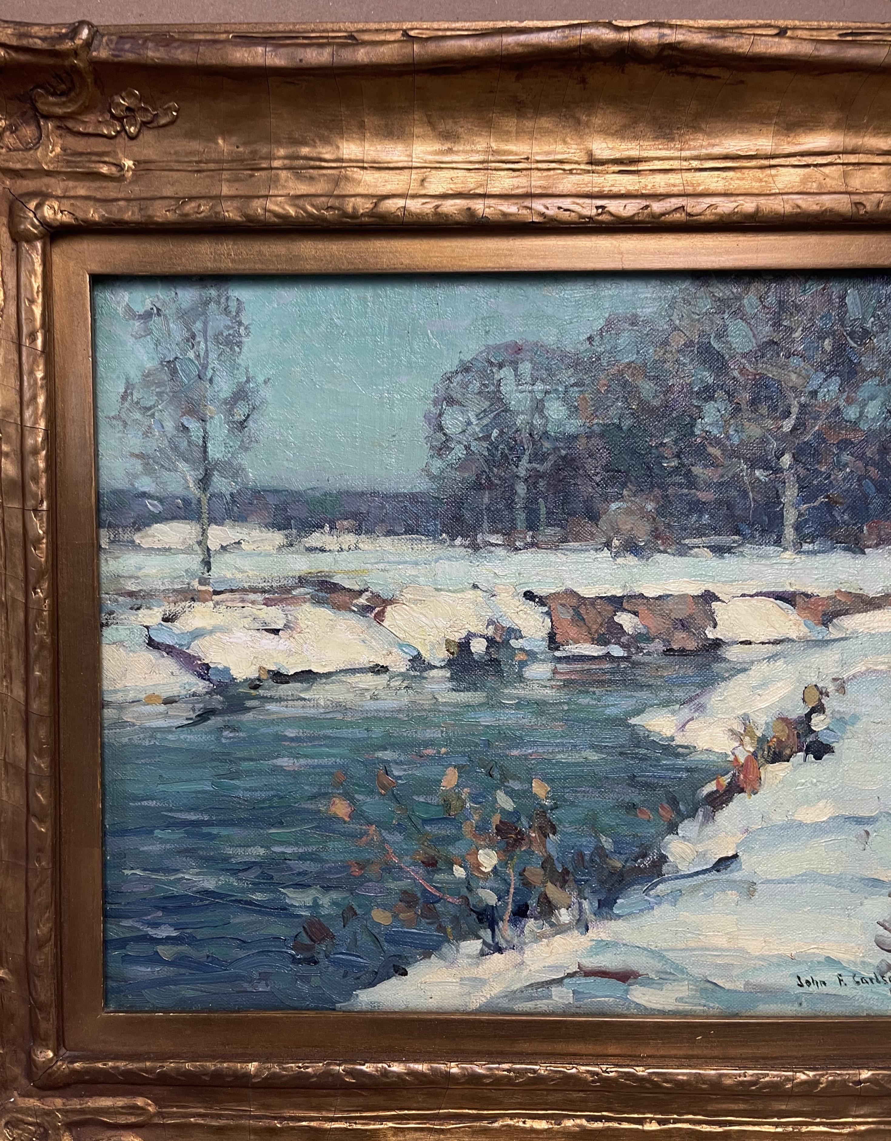 Peinture à l'huile impressionniste américaine de Woodstock, John F Carlson en vente 1