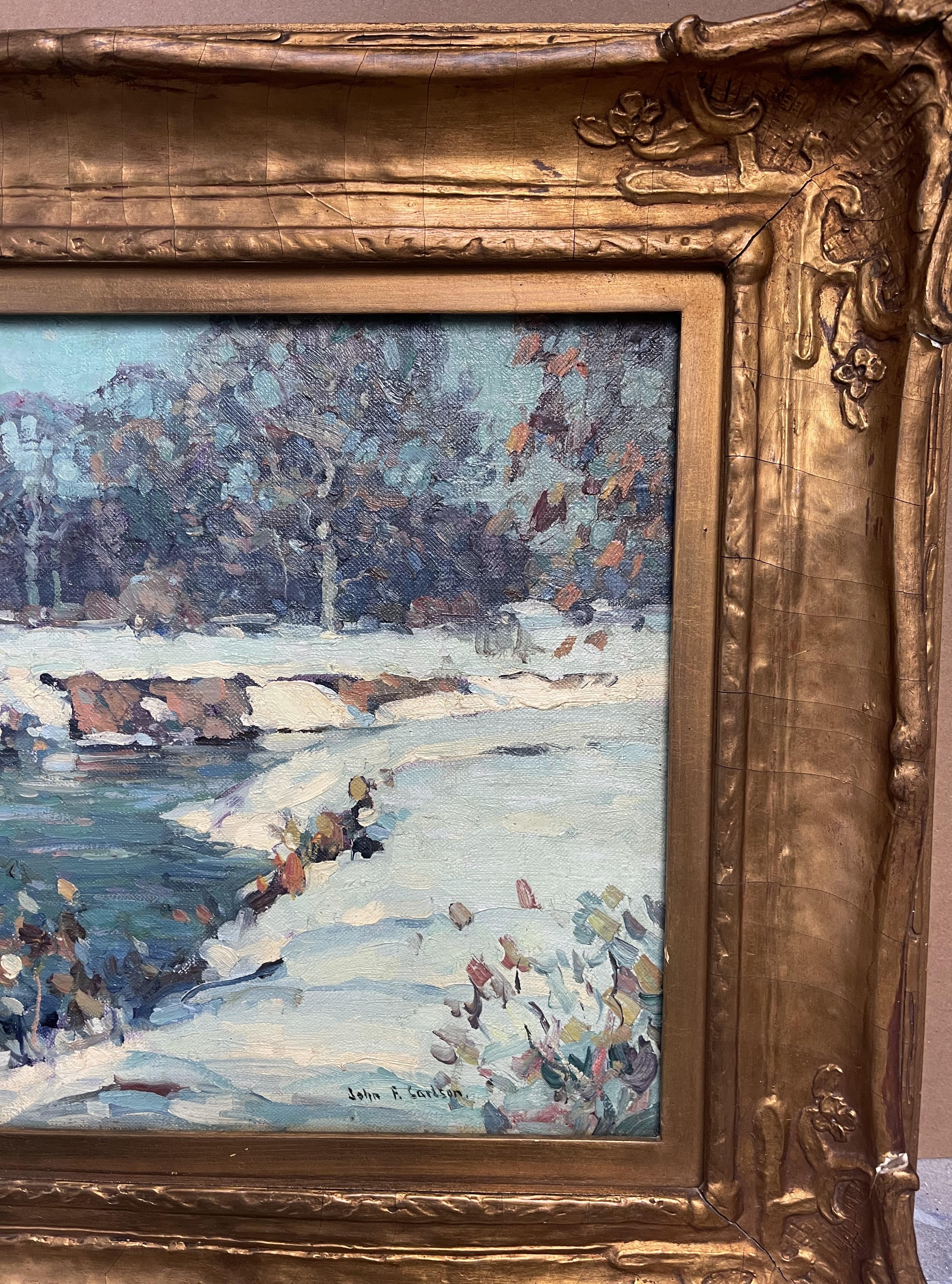 Peinture à l'huile impressionniste américaine de Woodstock, John F Carlson en vente 2