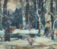 "Paesaggio forestale" John F. Carlson, 1925 circa Paesaggio impressionista americano