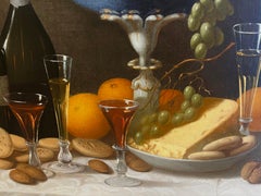 Fruit Still Life titled "The Wine Taster's Table"