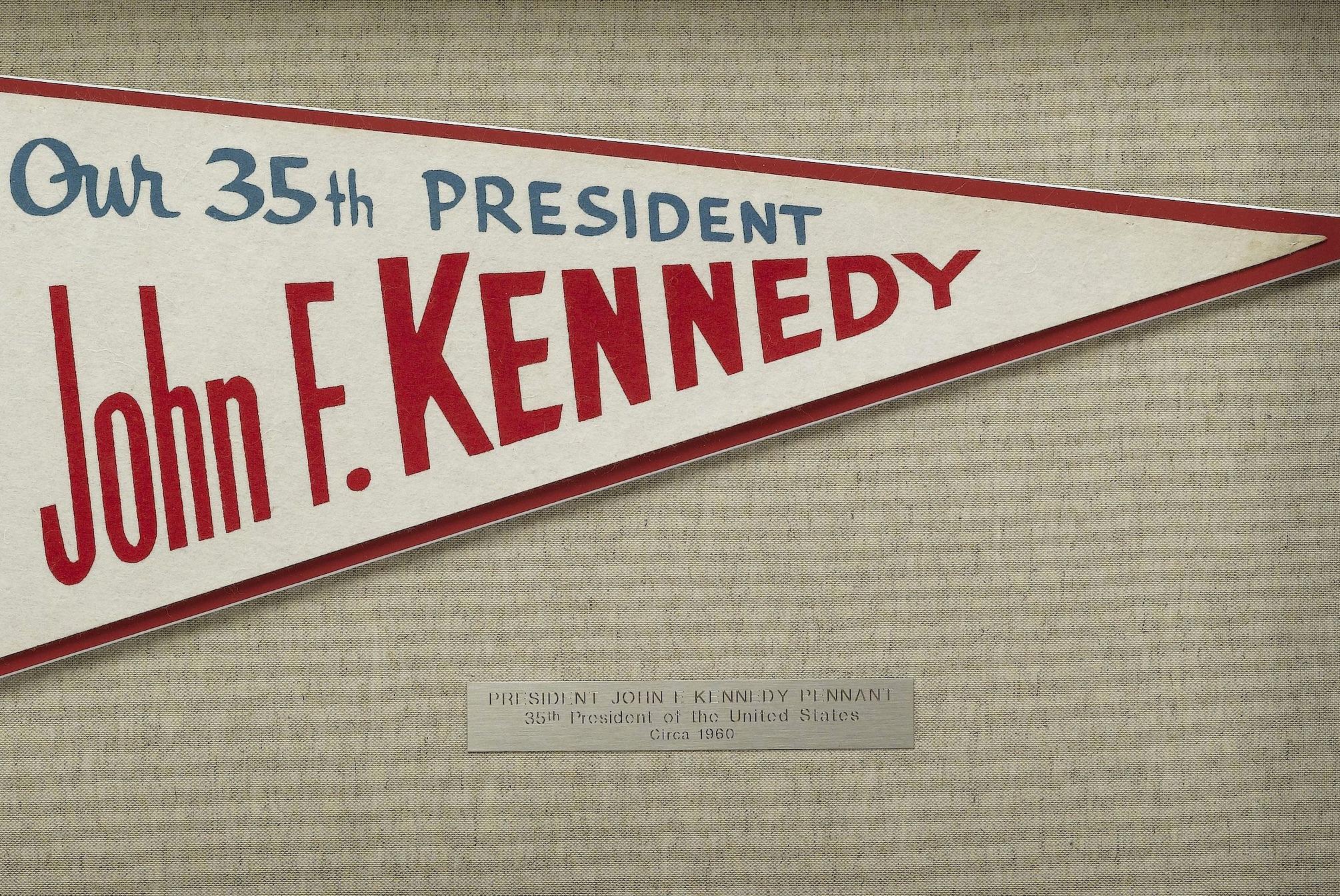 American John F. Kennedy Inaugural Pennant, circa 1961