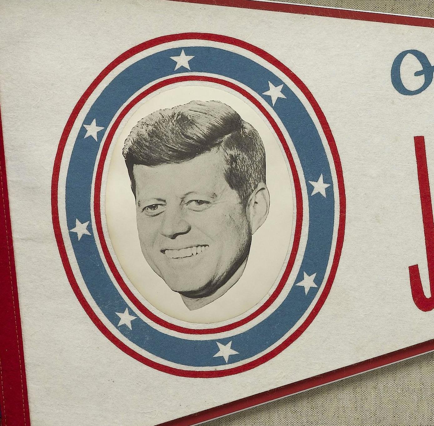 John F. Kennedy Inaugural Pennant, circa 1961 In Good Condition In Colorado Springs, CO