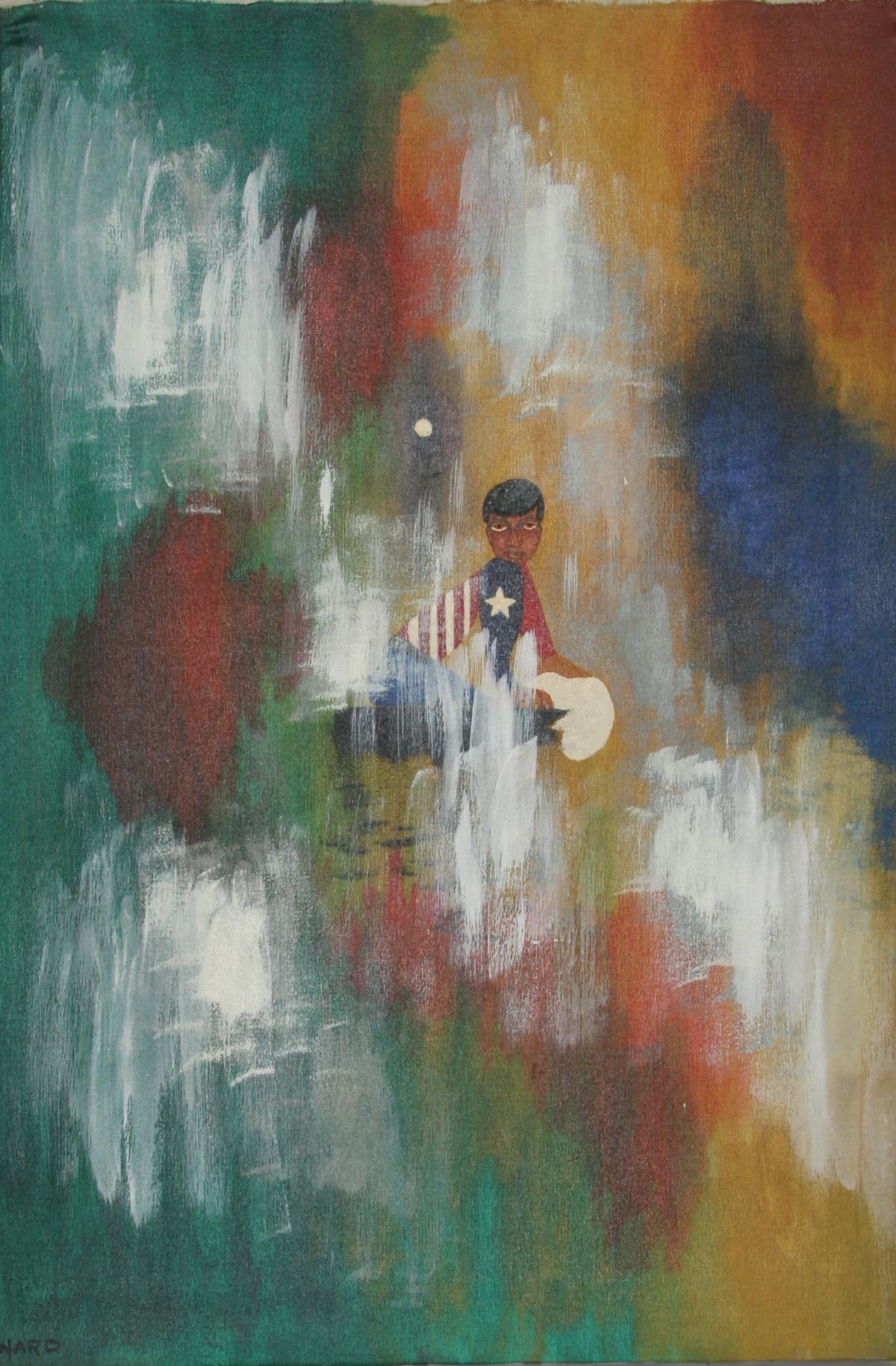 Amerikanischer Jumpsuit (12)

John F. Leonard
Amerikaner (1921-1987)

Datum: ca. 1965
Öl auf Leinwand
Größe: 30 Zoll x 20 Zoll (76,2 cm x 50,8 cm)