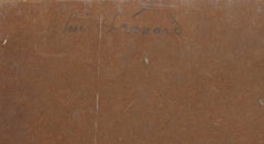 Natura morta cubista, dipinto a olio su tavola dell'artista americano John F. Johns