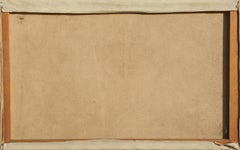 Nativity Scene, Cubist Oil on Board Painting by John F. Leonard