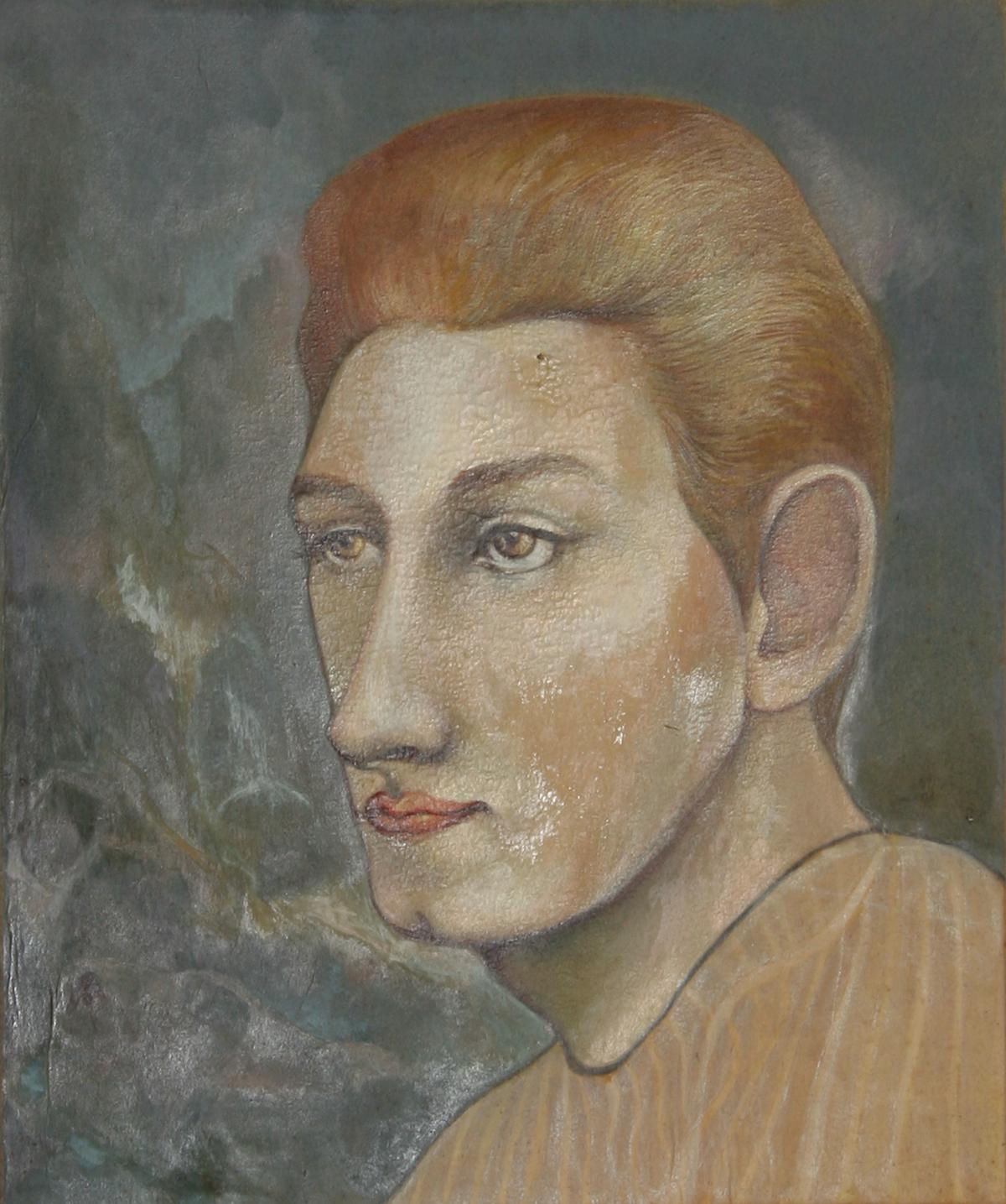 Porträt im gestreiften Hemd (46)

John F. Leonard
Amerikaner (1921-1987)

Datum: ca. 1965
Öl auf Karton
Größe: 12 Zoll x 10 Zoll (30,48 cm x 25,4 cm)