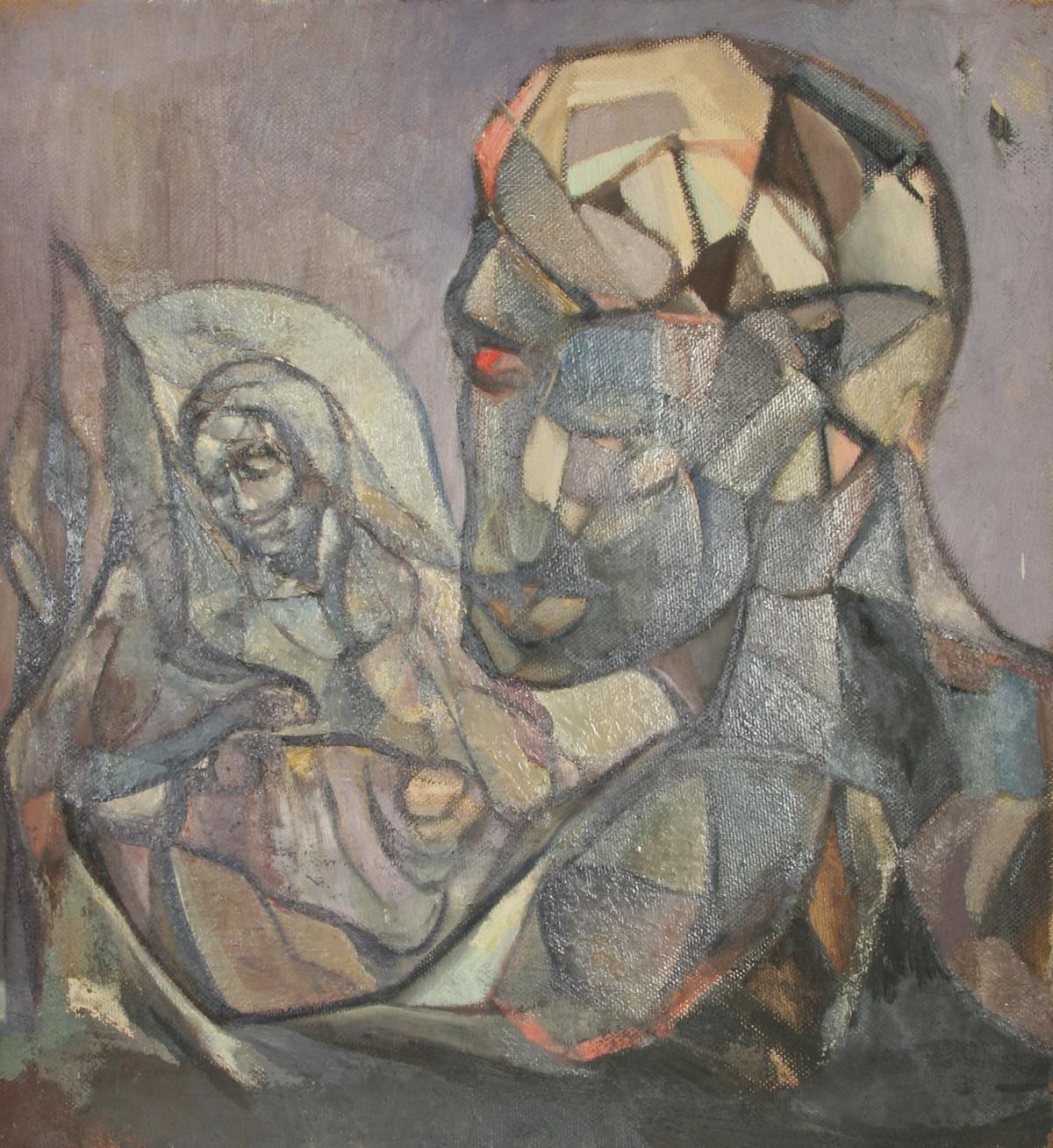 Porträt mit Madonna (25)

John F. Leonard
Amerikaner (1921-1987)

Datum: ca. 1965
Öl auf Karton
Größe: 24 Zoll x 20 Zoll (60,96 cm x 50,8 cm)