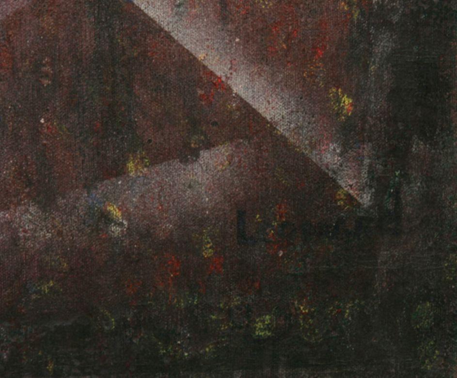 Red Figure, Modern Oil Painting by John F. Leonard en vente 1
