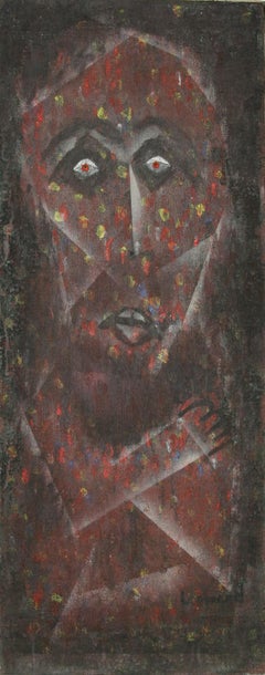 Red Figure, Modern Oil Painting by John F. Leonard