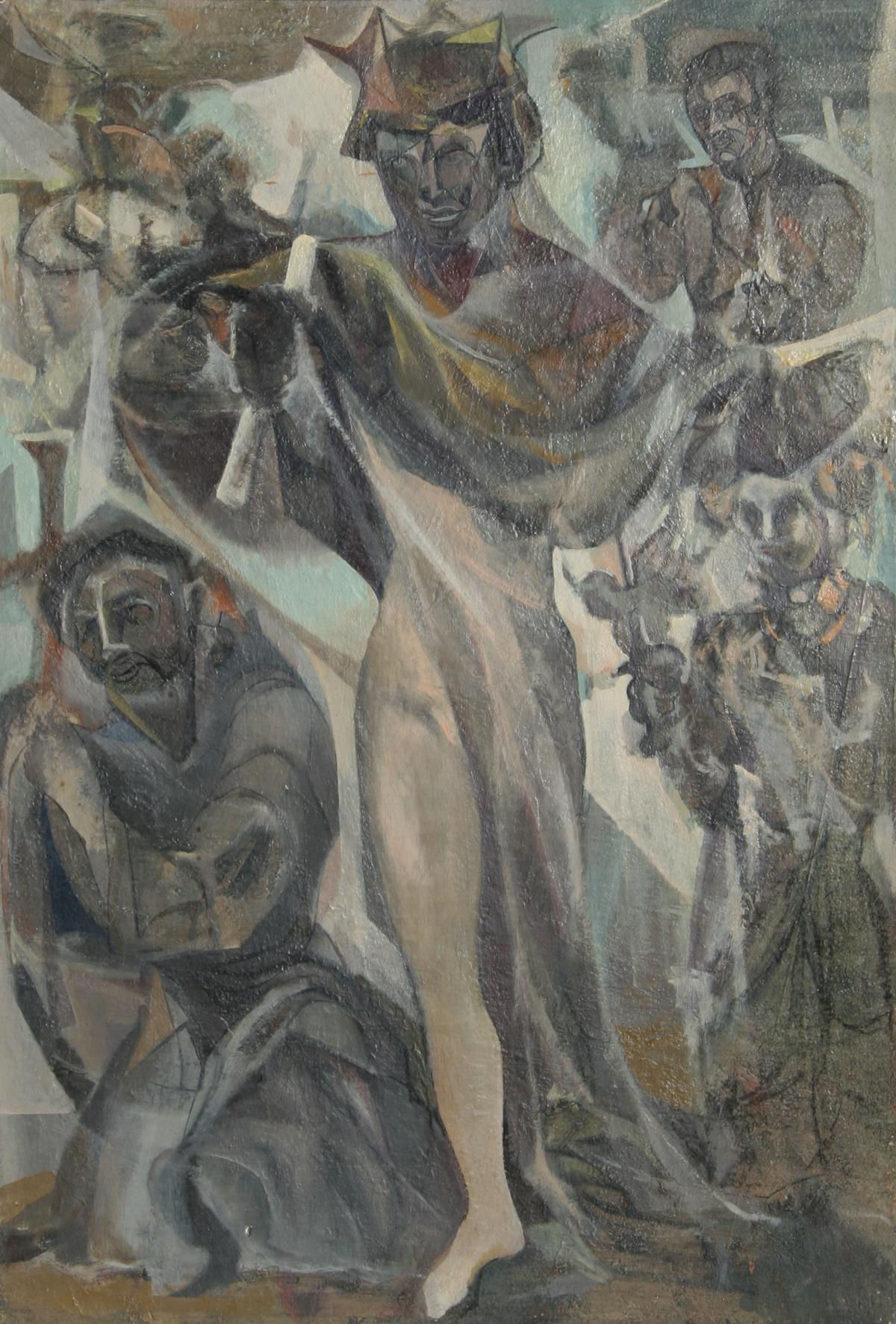 The Graduate (40)

John F. Leonard
American (1921–1987)

Date: circa 1965
Oil on Board
Size: 22 in. x 15 in. (55.88 cm x 38.1 cm)