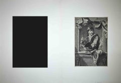 Portrait of Sculptor John Michael Rysbrack - Mezzotint by John Faber II - 1734