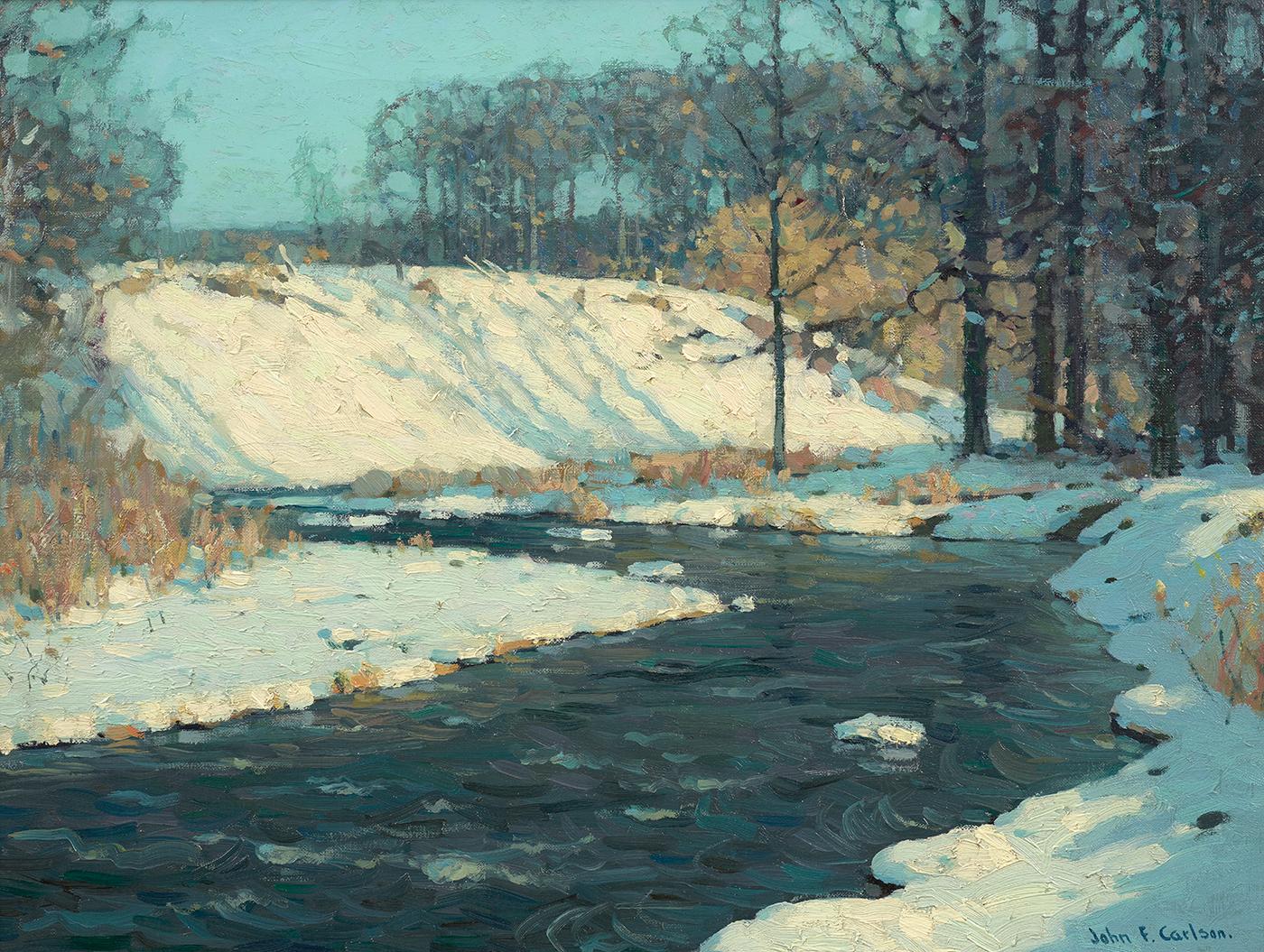 John Fabian Carlson  Landscape Painting - Sea-Ward Bound