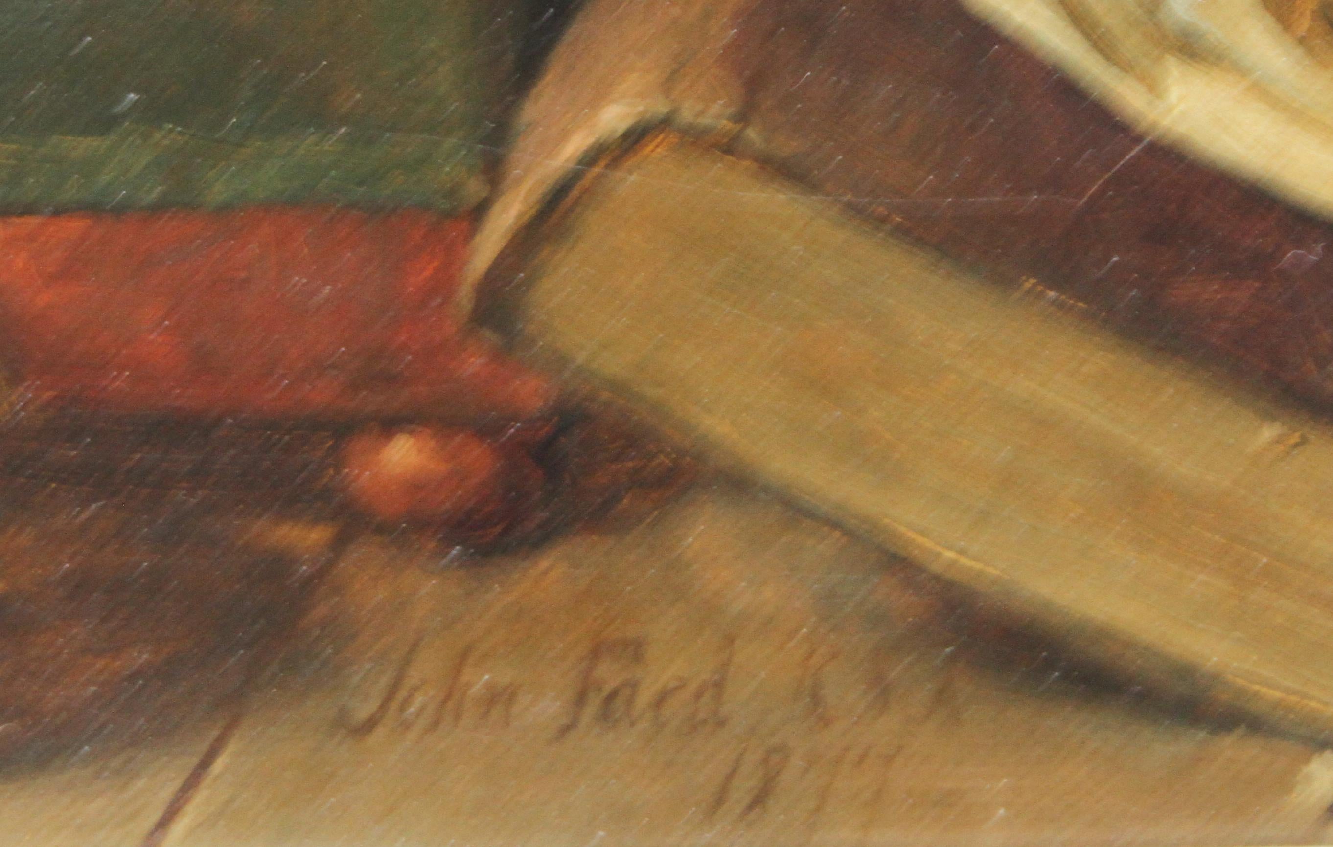 Sir Joshua Reynolds Visiting Goldsmith in Study- Exhibited British Victorian art 2