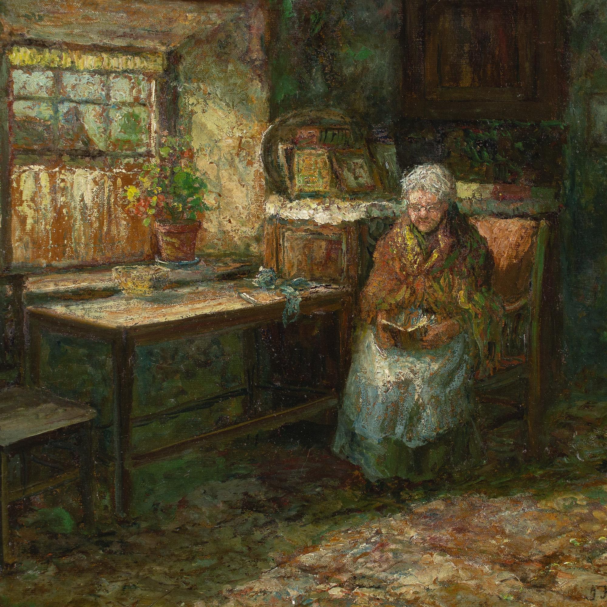 John Falconar Slater, Interno con lettura femminile in vendita 5