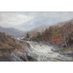 John Falconar Slater, Misty Uplands, Northumberland, Gouache on Paper
