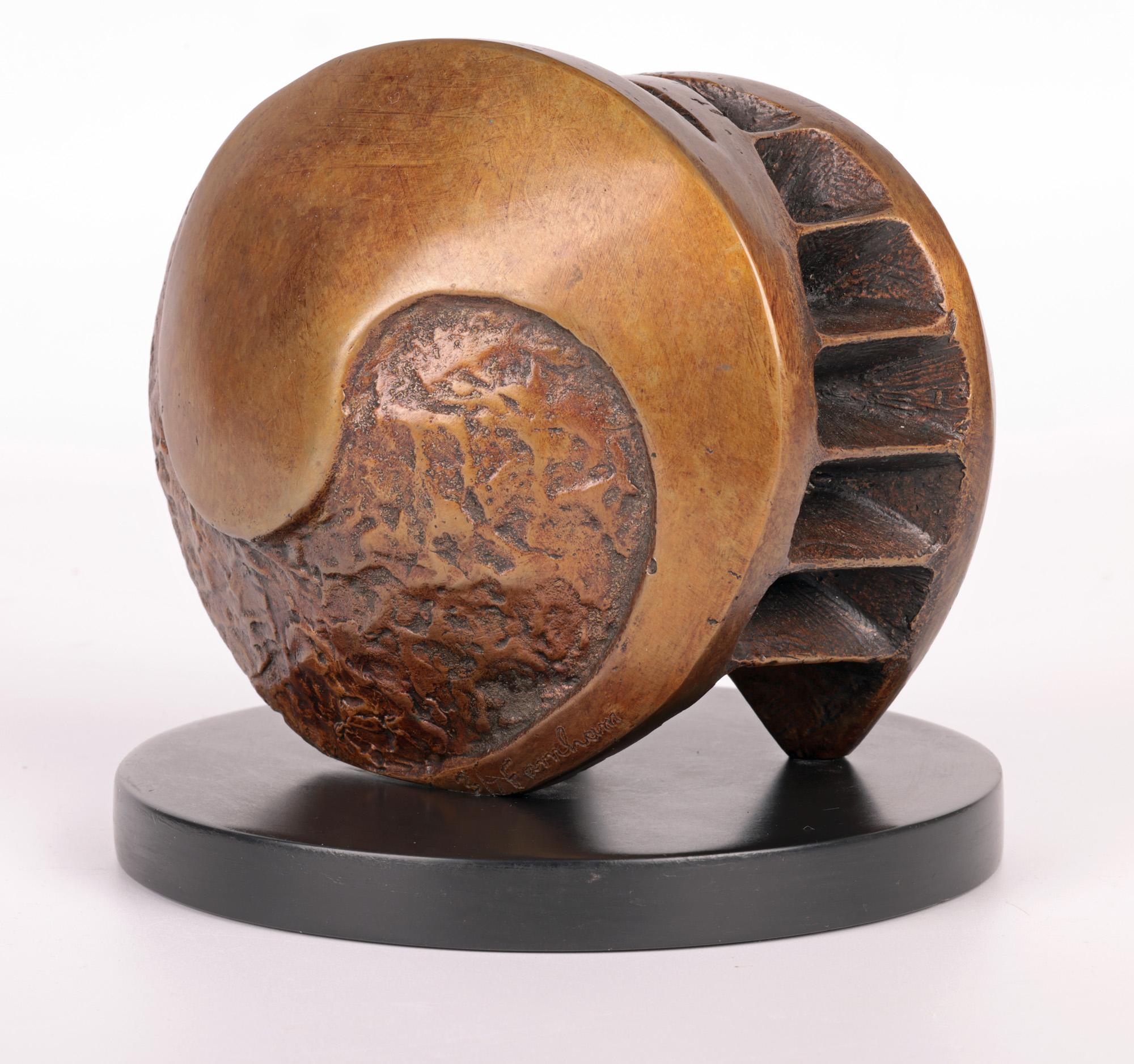 John Farnham Head of Steps Ltd Edn Bronze Sculpture For Sale 7