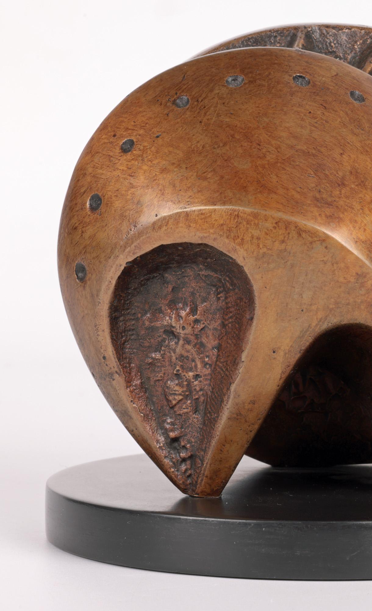 Hand-Crafted John Farnham Head of Steps Ltd Edn Bronze Sculpture For Sale
