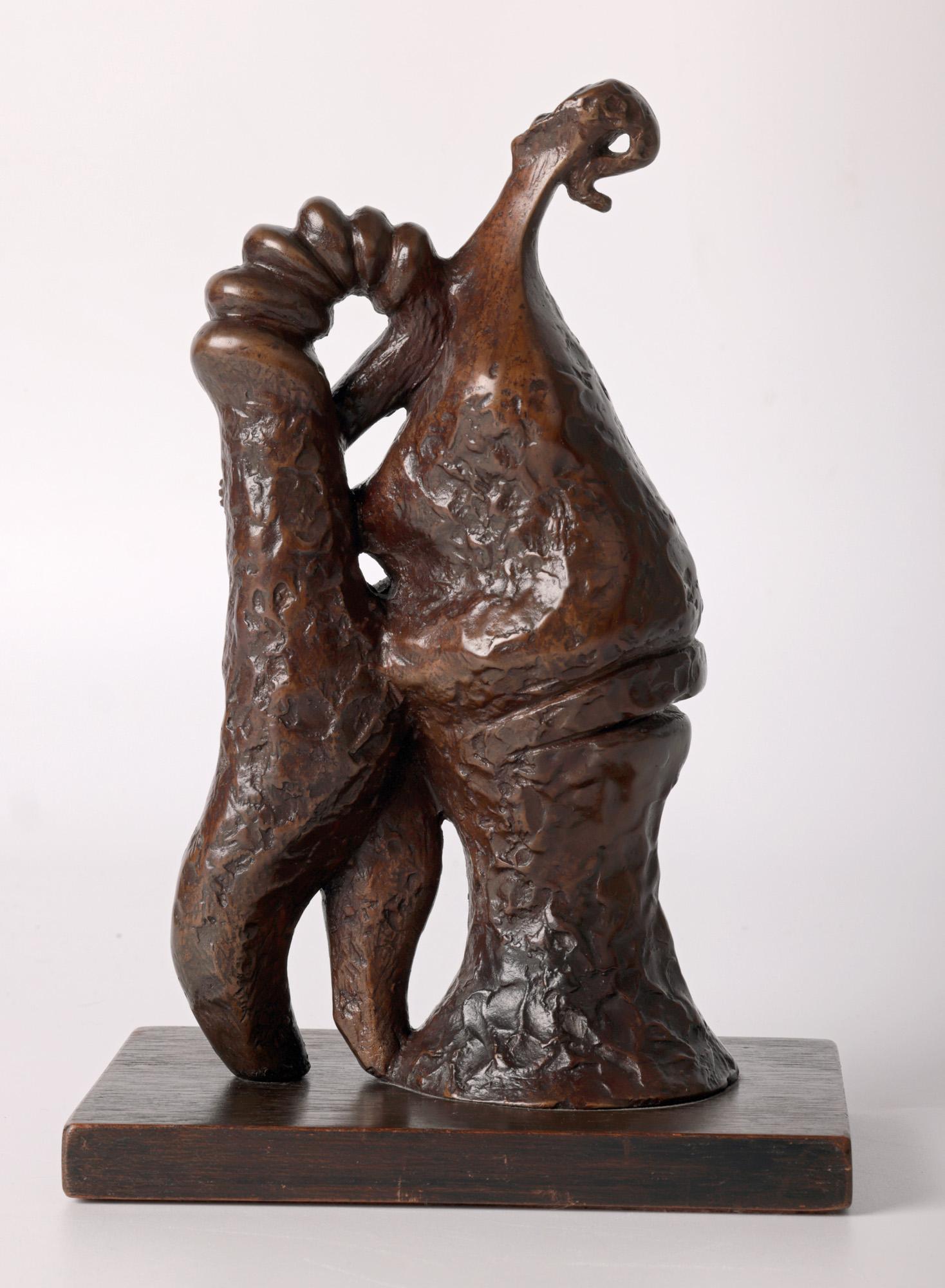 John Farnham Lady & The Shrimp Ltd Edn Bronze Sculpture For Sale 4
