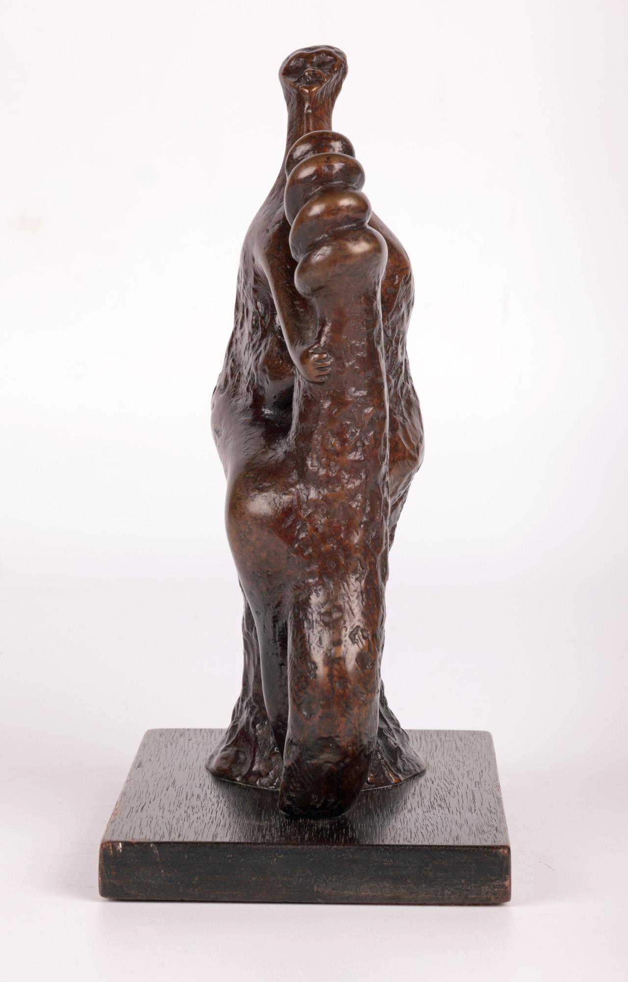 John Farnham Lady & The Shrimp Ltd Edn Bronze Sculpture For Sale 7