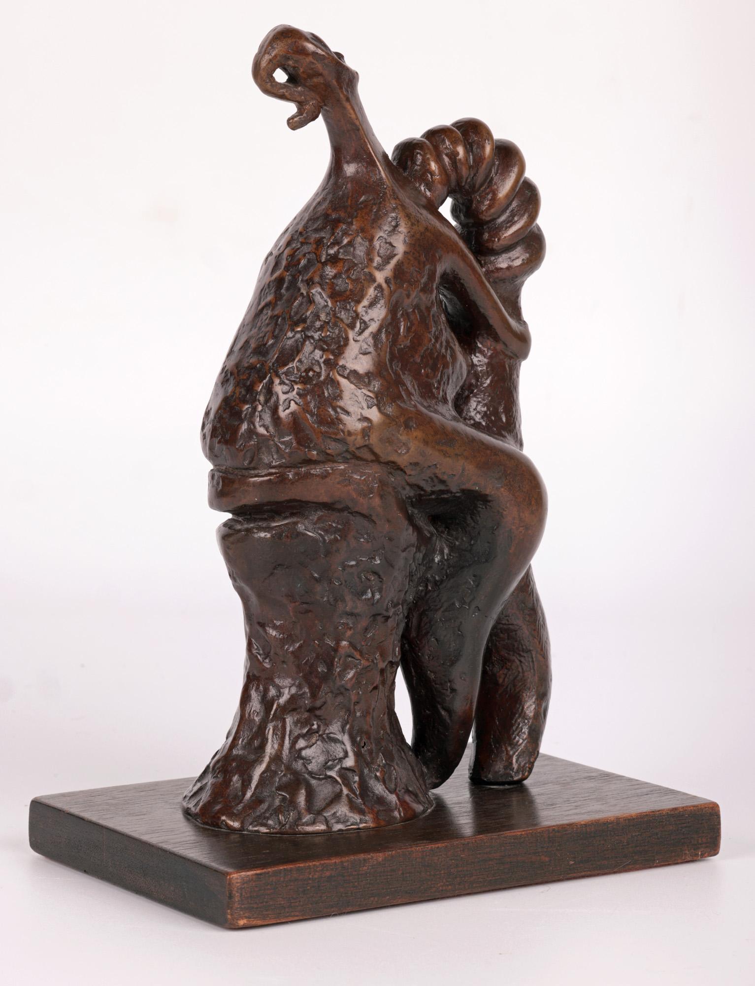 John Farnham Lady & The Shrimp Ltd Edn Bronze Sculpture For Sale 8