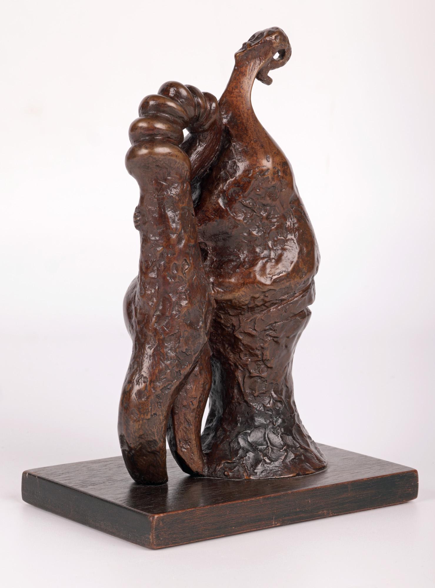 John Farnham Lady & The Shrimp Ltd Edn Bronze Sculpture For Sale 9
