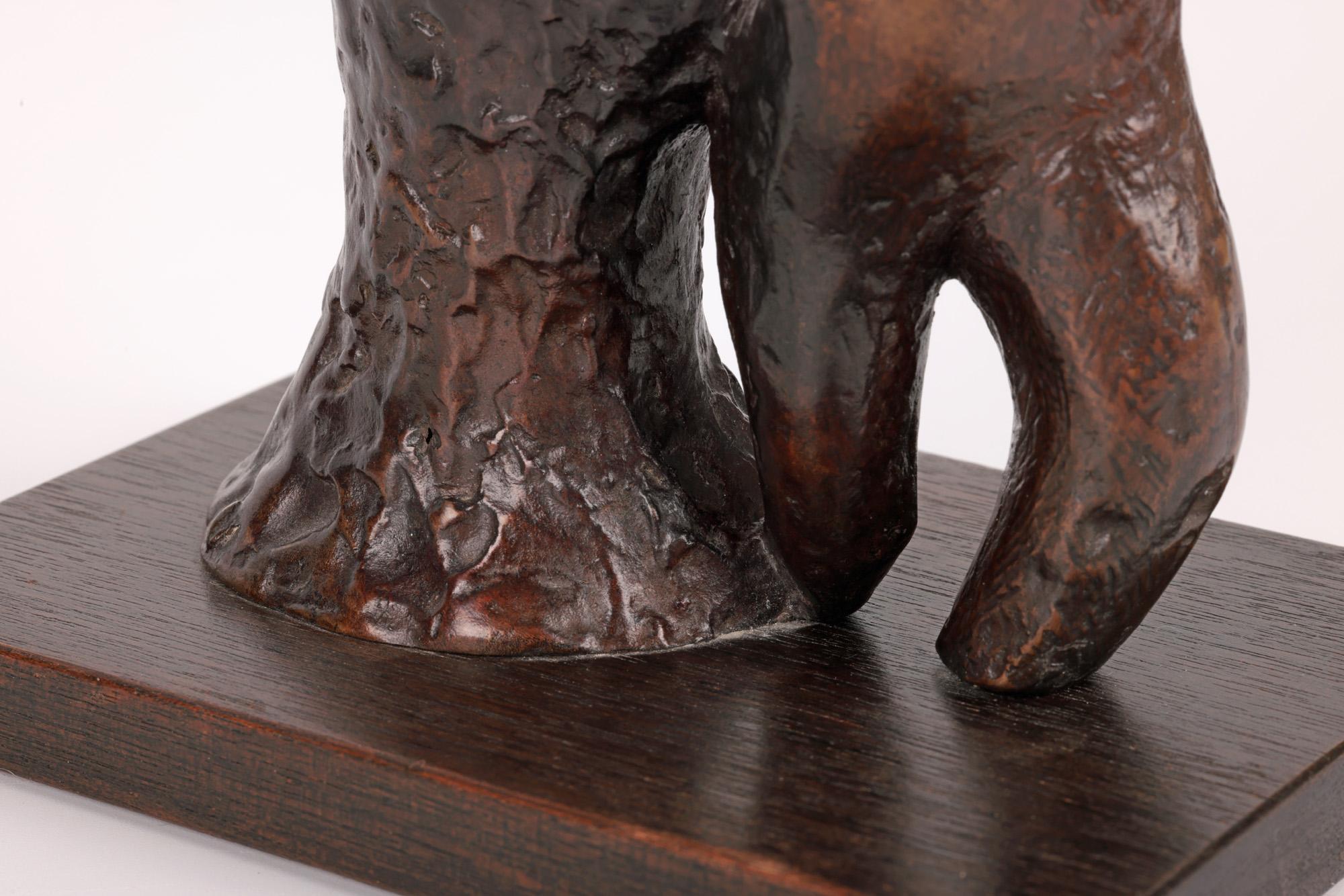 Hand-Crafted John Farnham Lady & The Shrimp Ltd Edn Bronze Sculpture For Sale