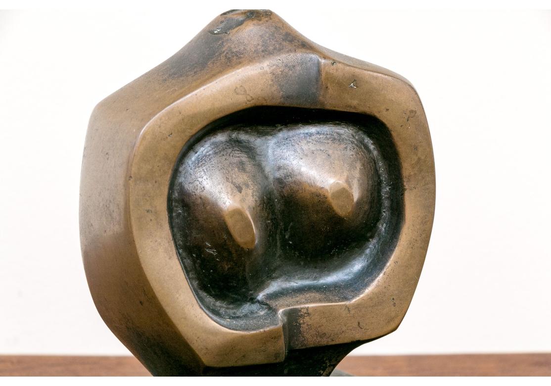 John Farnhan (English B .1942)  Bronze “Torso” On Marble Base Ltd. Ed 3/7 In Good Condition For Sale In Bridgeport, CT