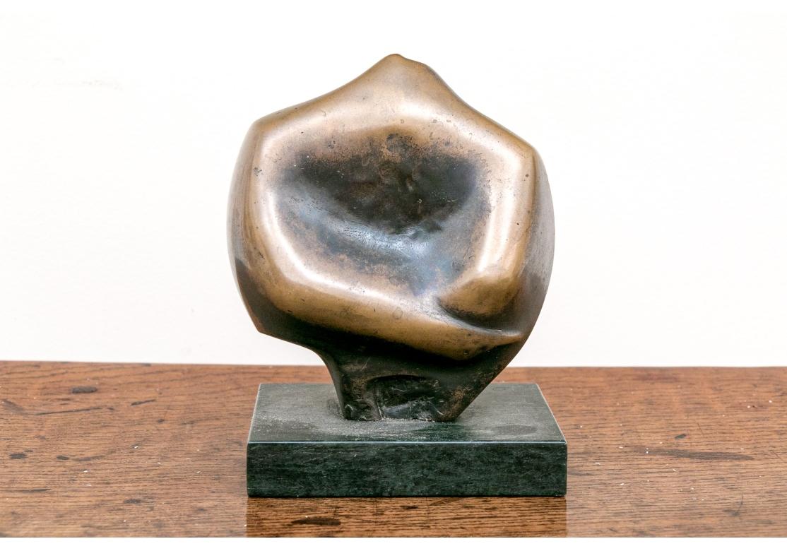 20th Century John Farnhan (English B .1942)  Bronze “Torso” On Marble Base Ltd. Ed 3/7 For Sale
