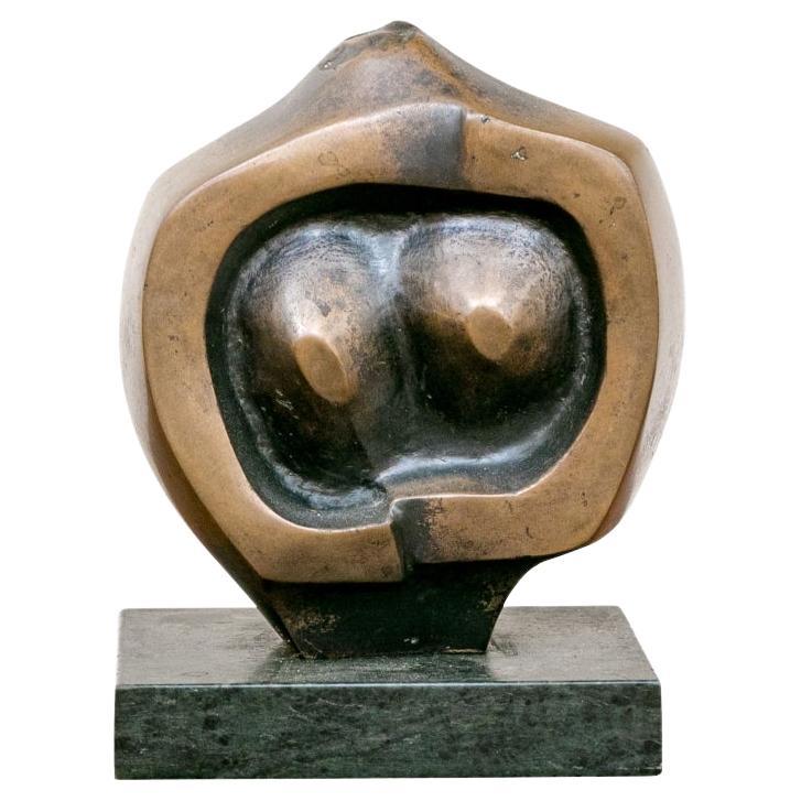 John Farnhan (English B .1942)  Bronze “Torso” On Marble Base Ltd. Ed 3/7 For Sale