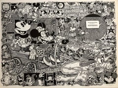 Affiche lithographique vintage Pop Art Mickey Mouse Comics Offset:: Ok Harris Gallery