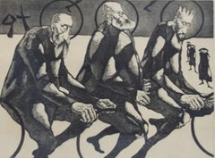 "The Elders", incisione surrealista firmata da John Fenton