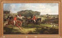 In Full Cry, The Duke of Rutland At the Belvoir Hunt, 19th Century